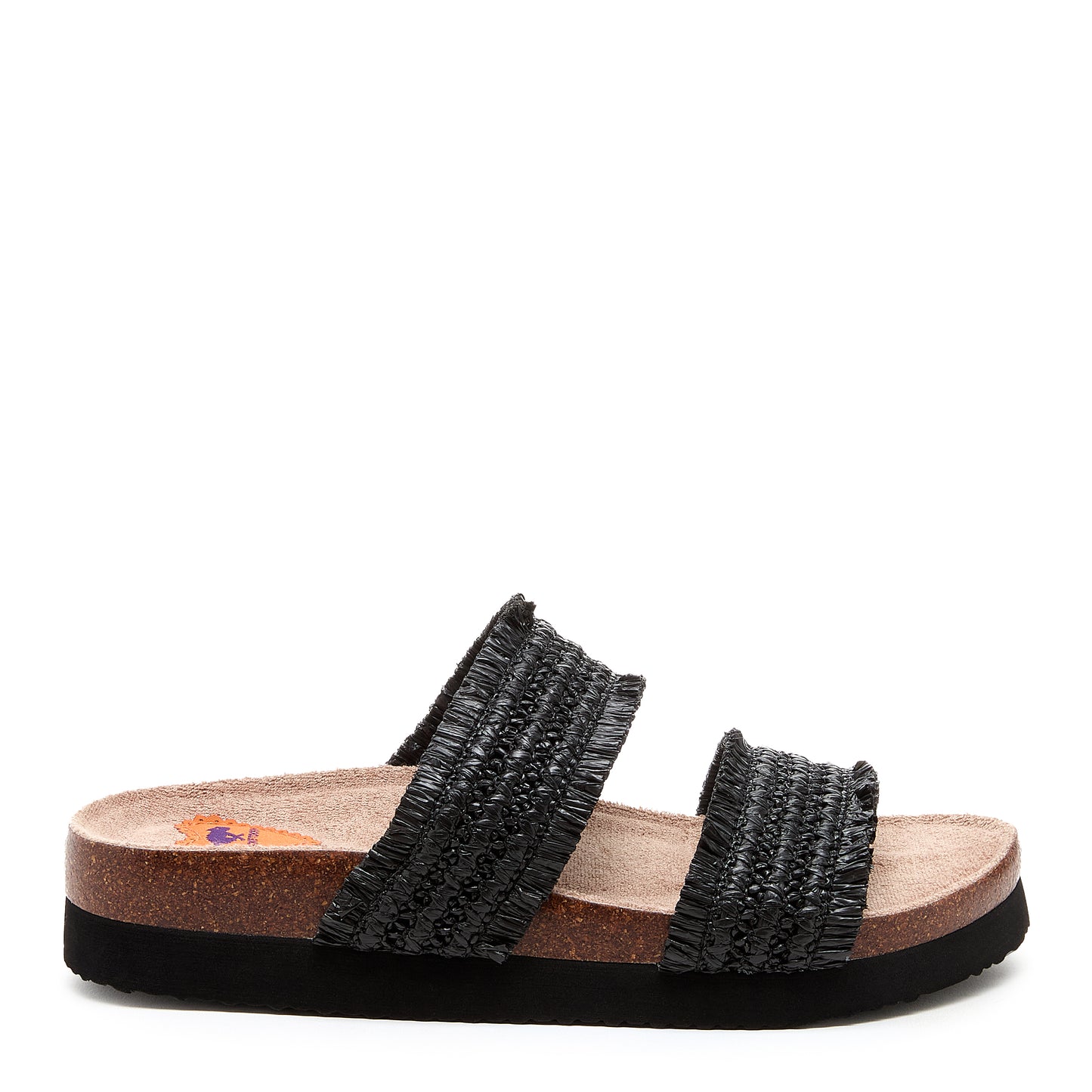 Aruba Black Raffia Sandals