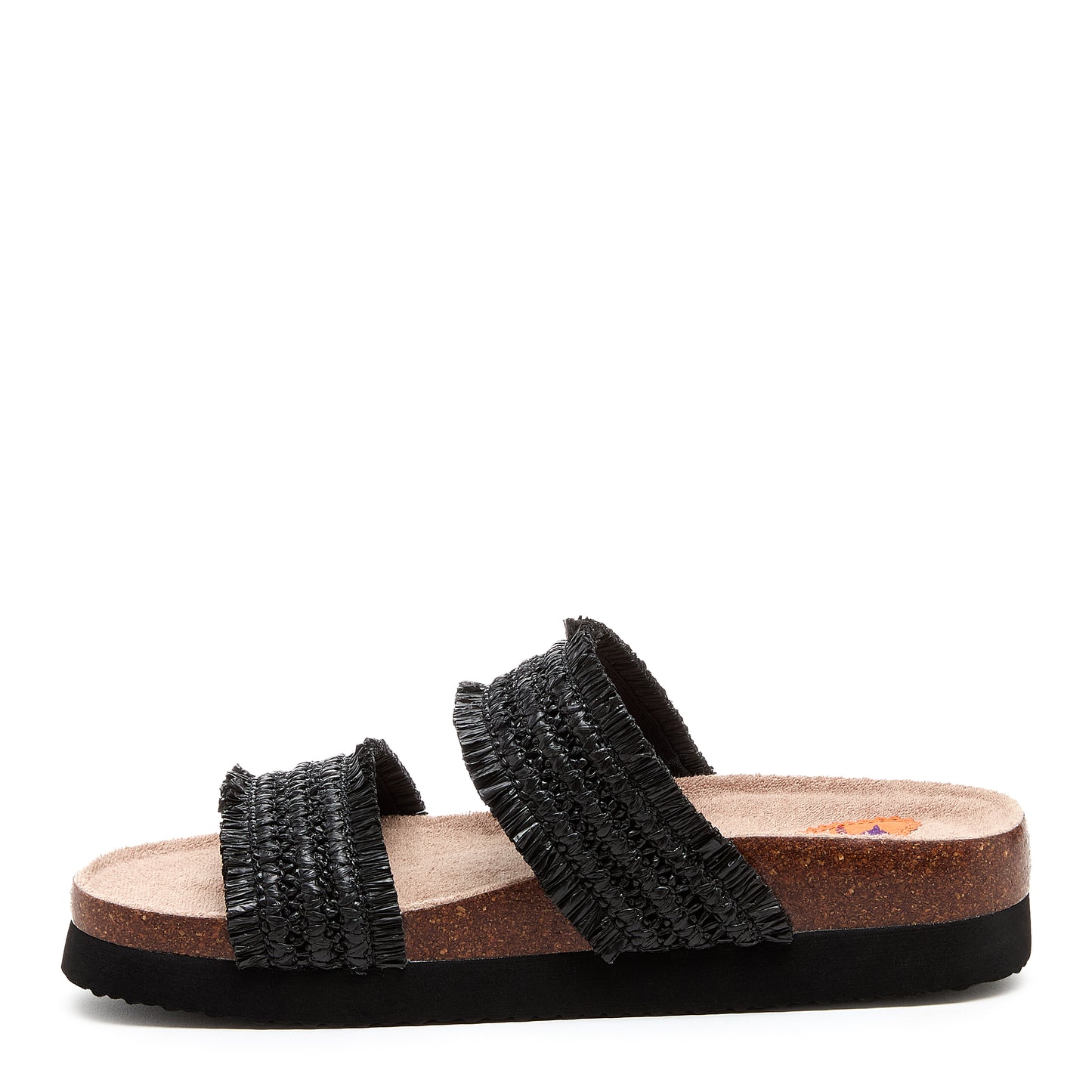 Aruba Black Raffia Sandals