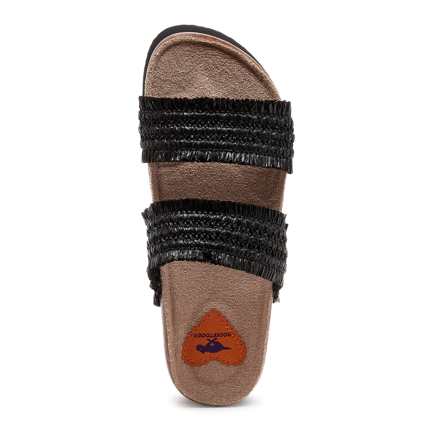 Aruba Black Raffia Sandals