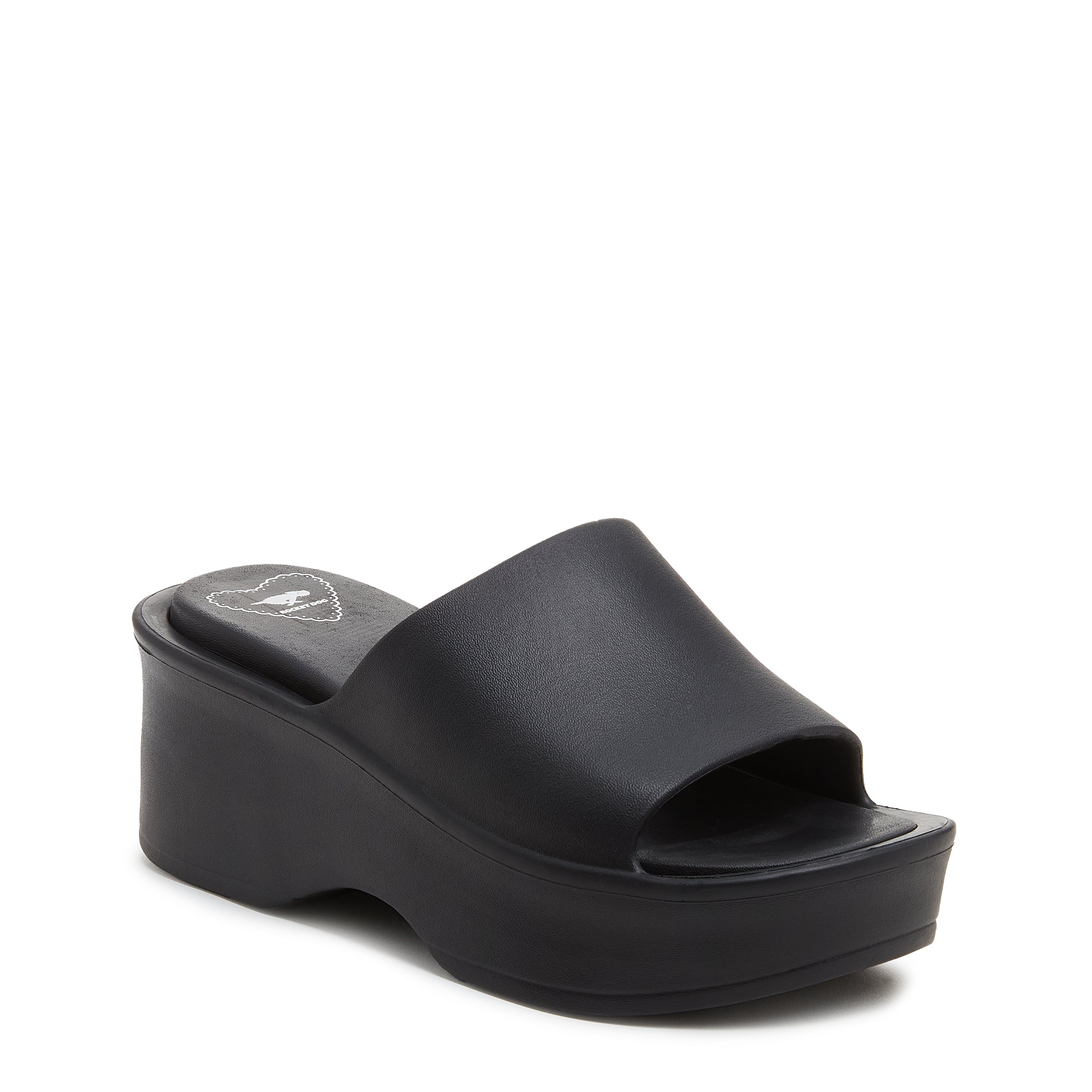 Petal Black Platform Slide Sandals Rocket Dog UK