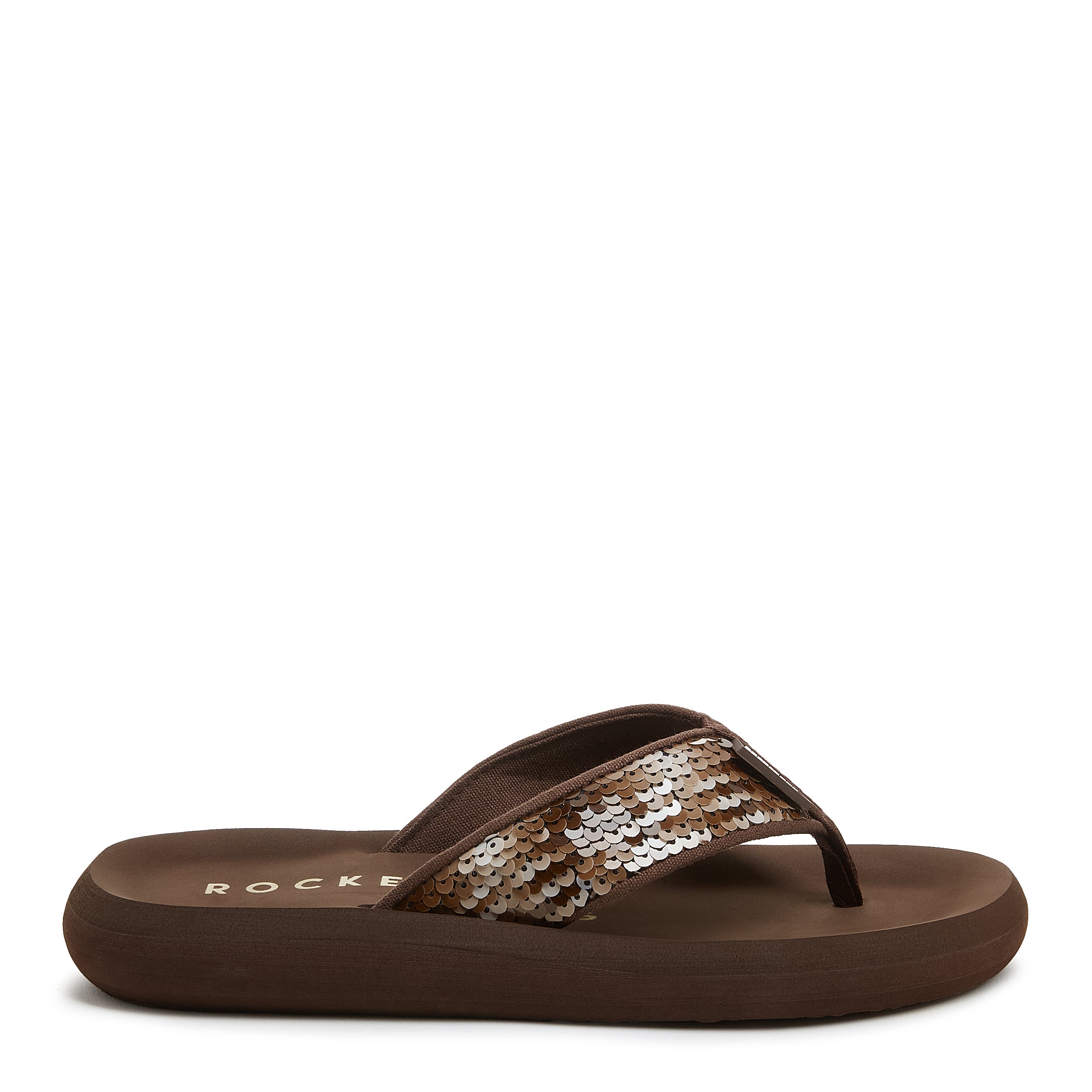 Spotlight Brown Flip Flops Rocket Dog UK