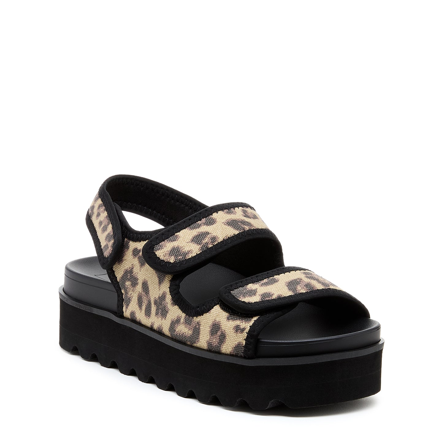 Balmy Black Leopard Print Sandals