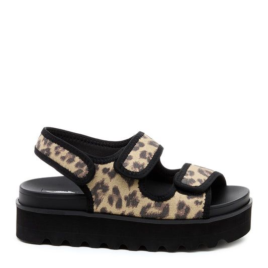 Balmy Black Leopard Print Sandals