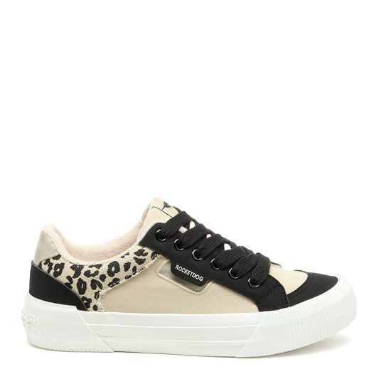 Cheery Leopard Print Colour Block Trainers