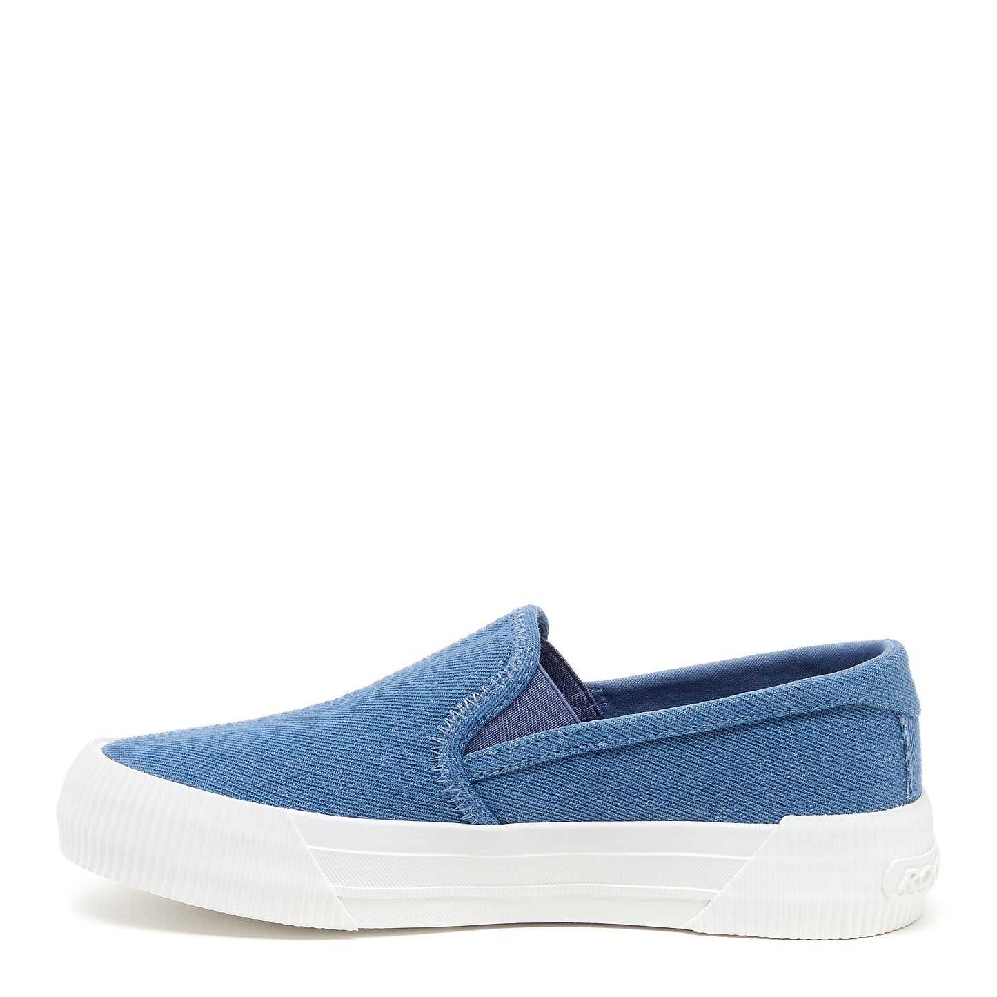 Cheery Blue Denim Slip-On Plimsoll Trainers