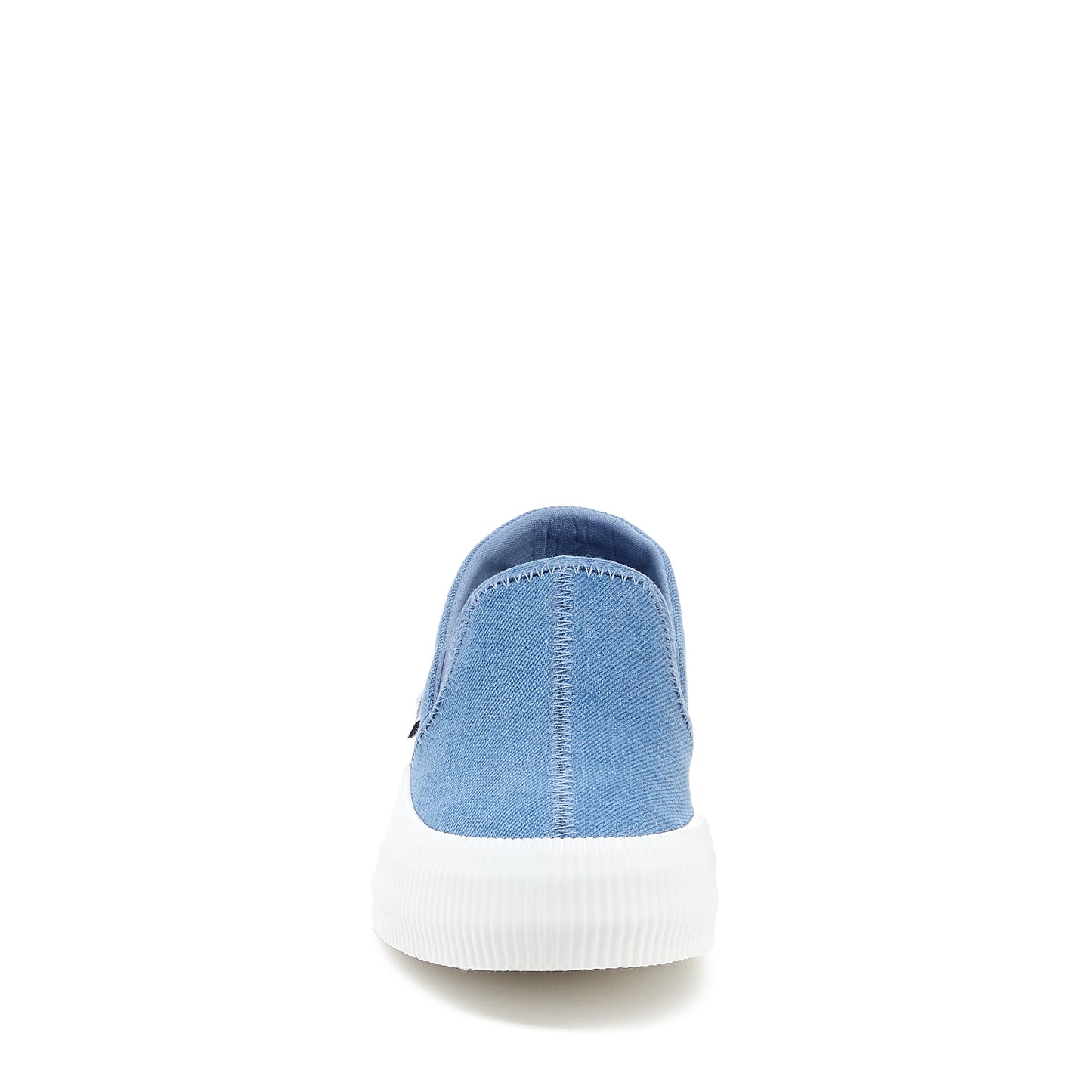 Cheery Blue Denim Slip-On Plimsoll Trainers