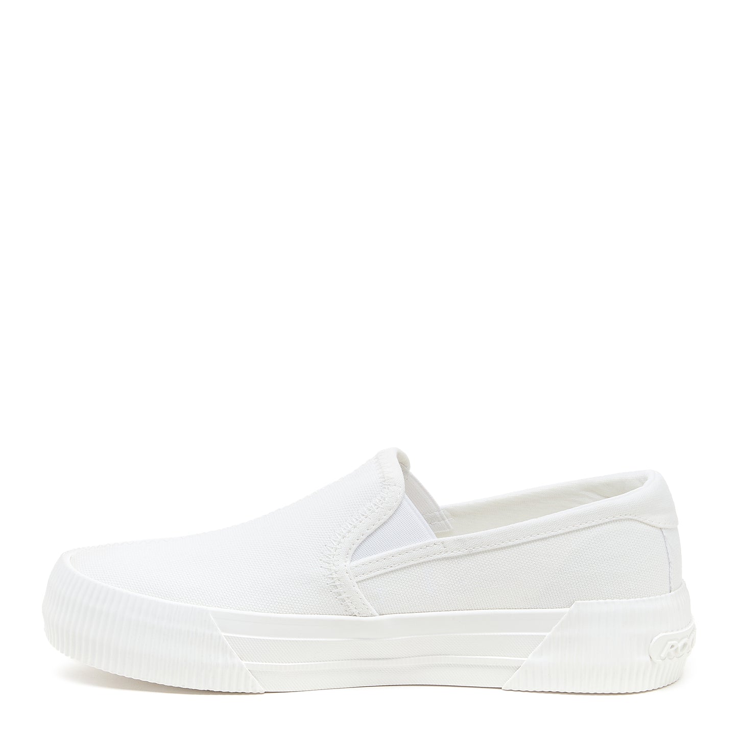 Cheery White Slip-On Plimsoll Trainers