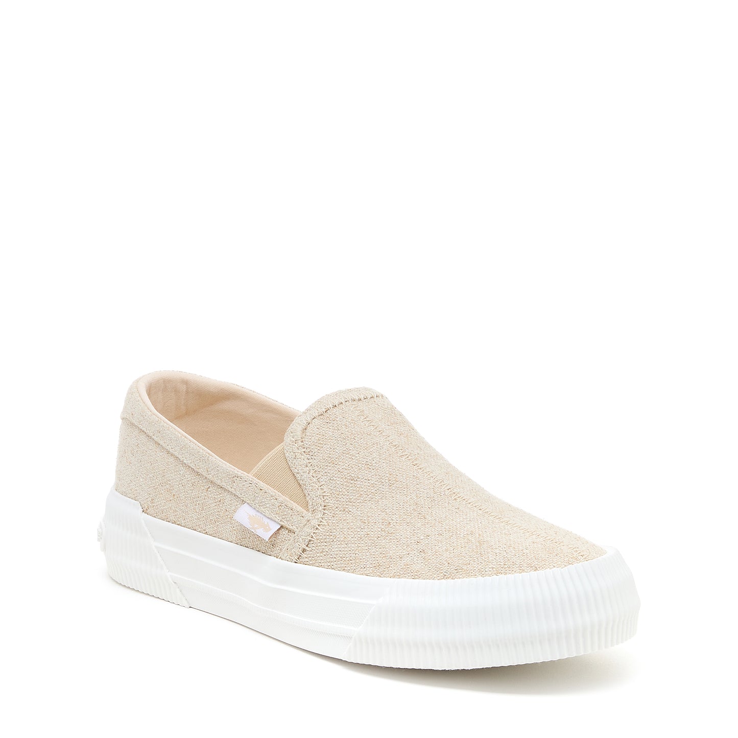 Cheery Natural Slip-On Plimsoll Trainers