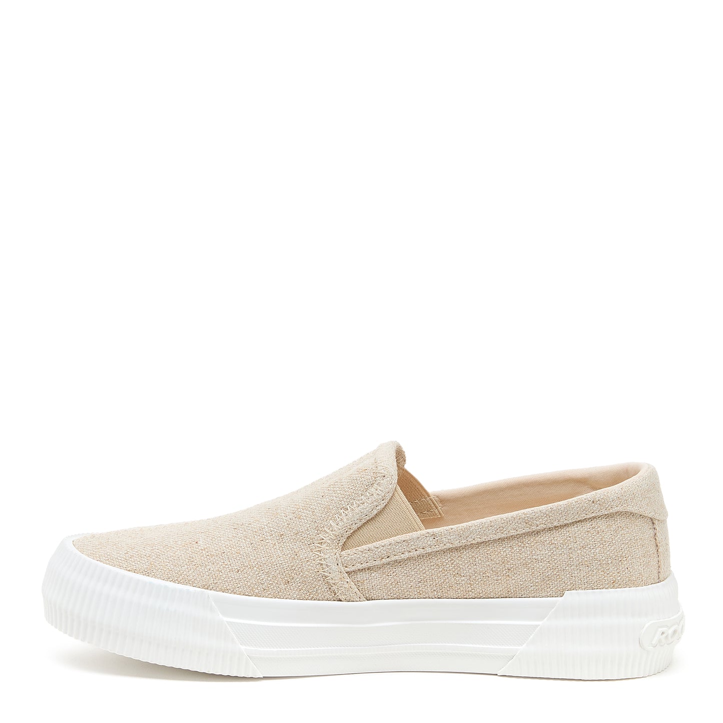 Cheery Natural Slip-On Plimsoll Trainers