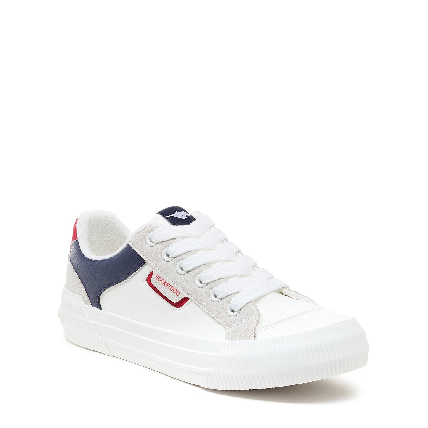 Cheery Red Blue Colour Block Trainer