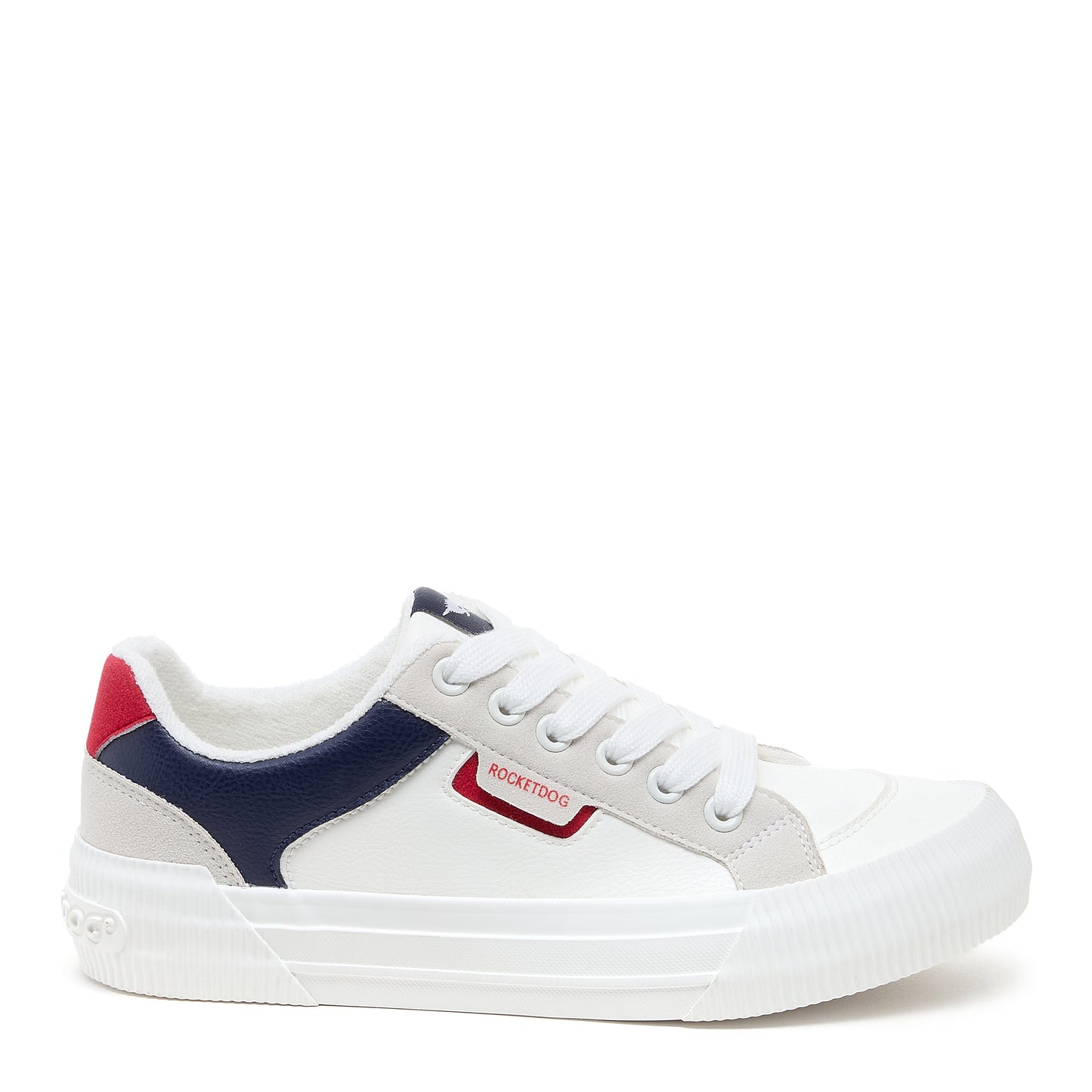 Cheery Red Blue Colour Block Trainer