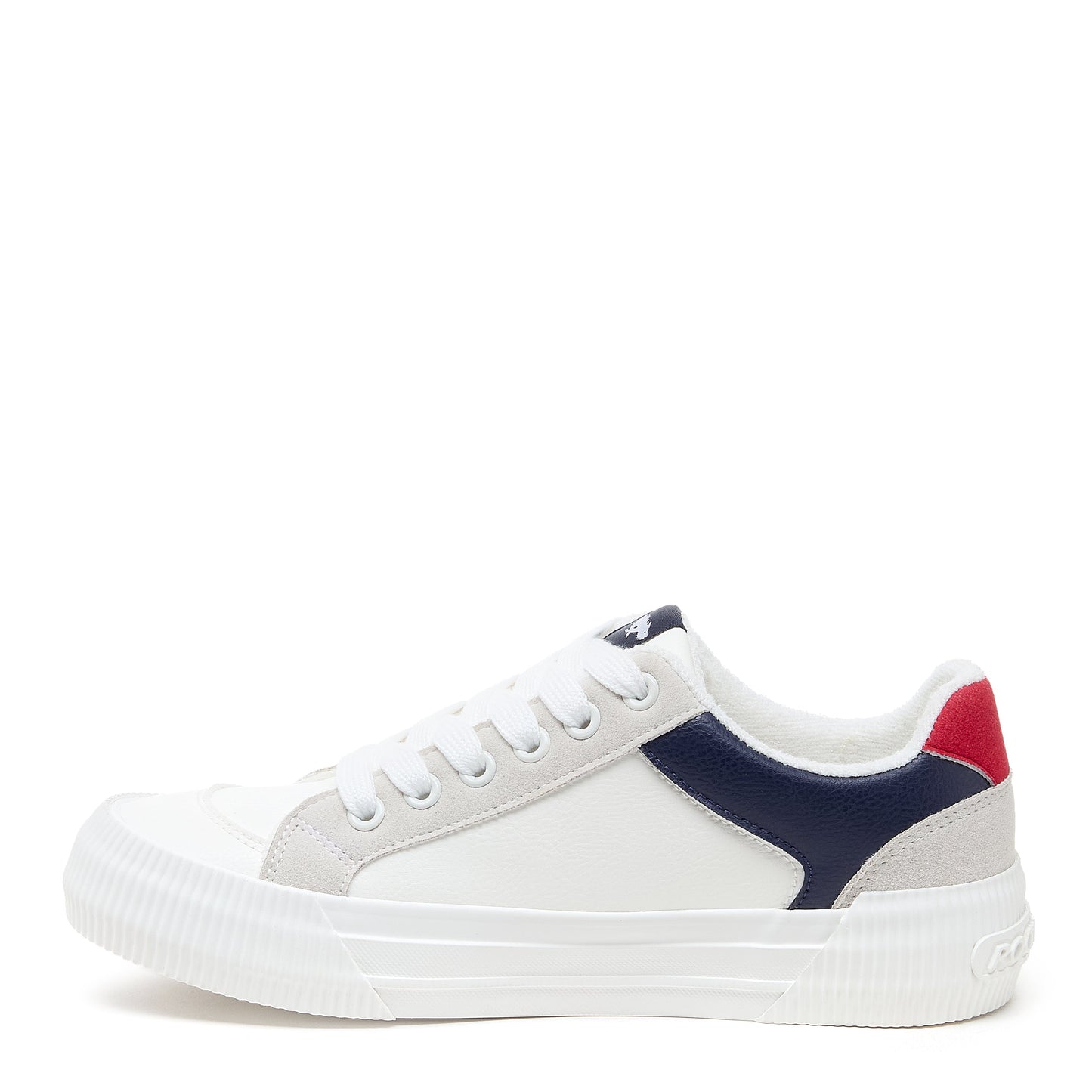 Cheery Red Blue Colour Block Trainer