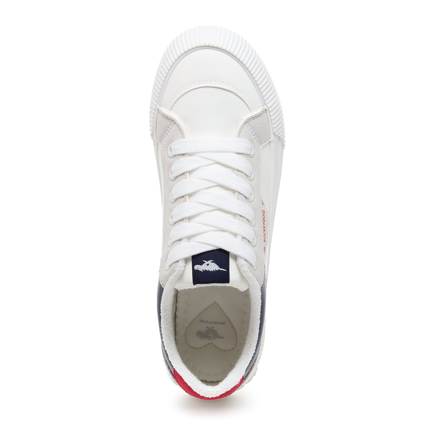 Cheery Red Blue Colour Block Trainer