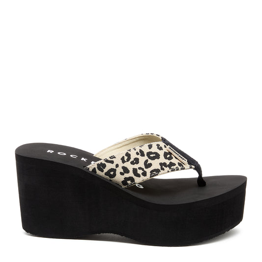 Crush Leopard Print Flip-Flops