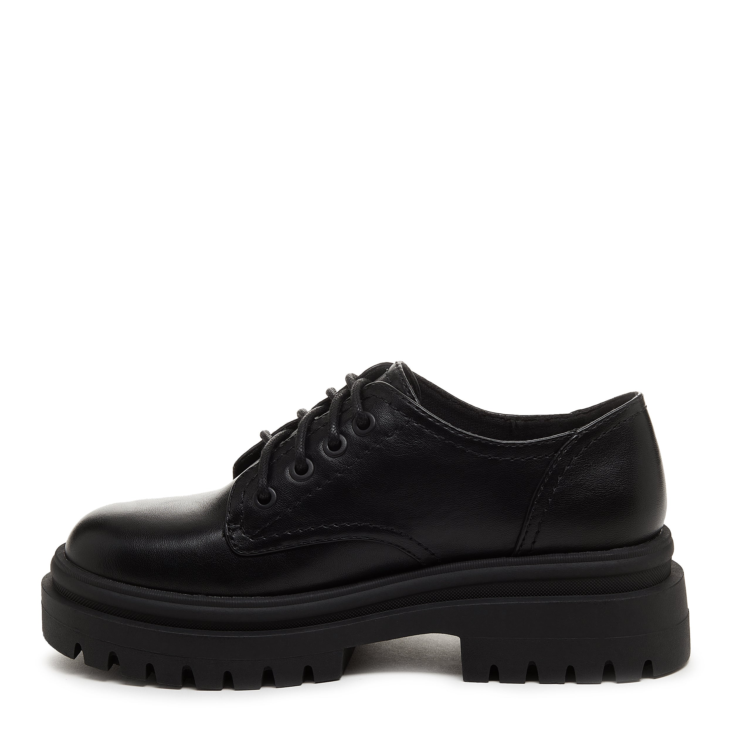 Black lace up sales platforms