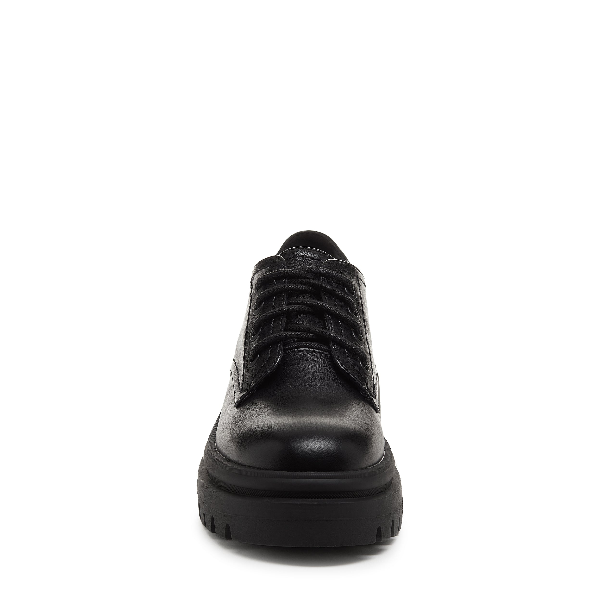 All black store platform shoes