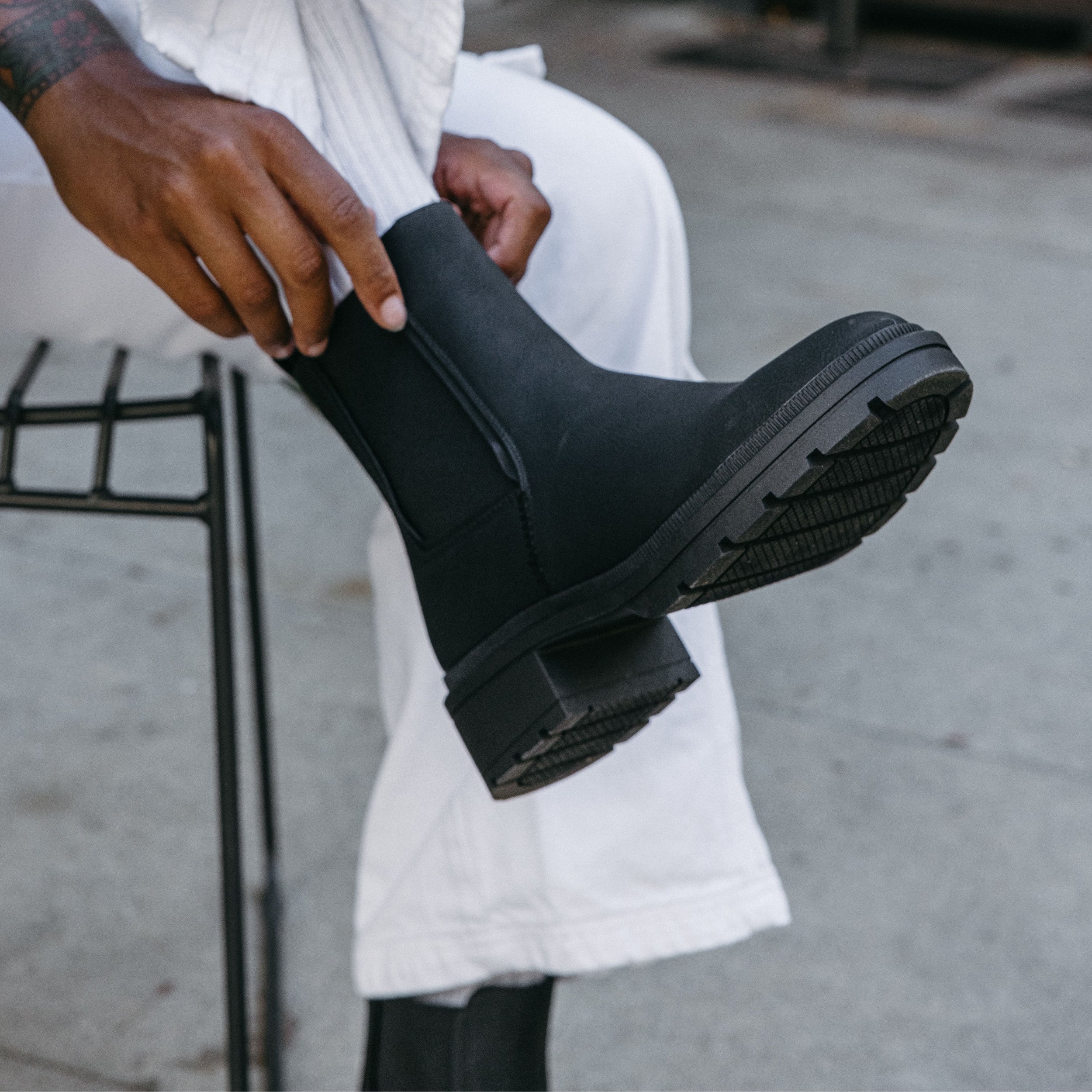 Black shop booties chelsea