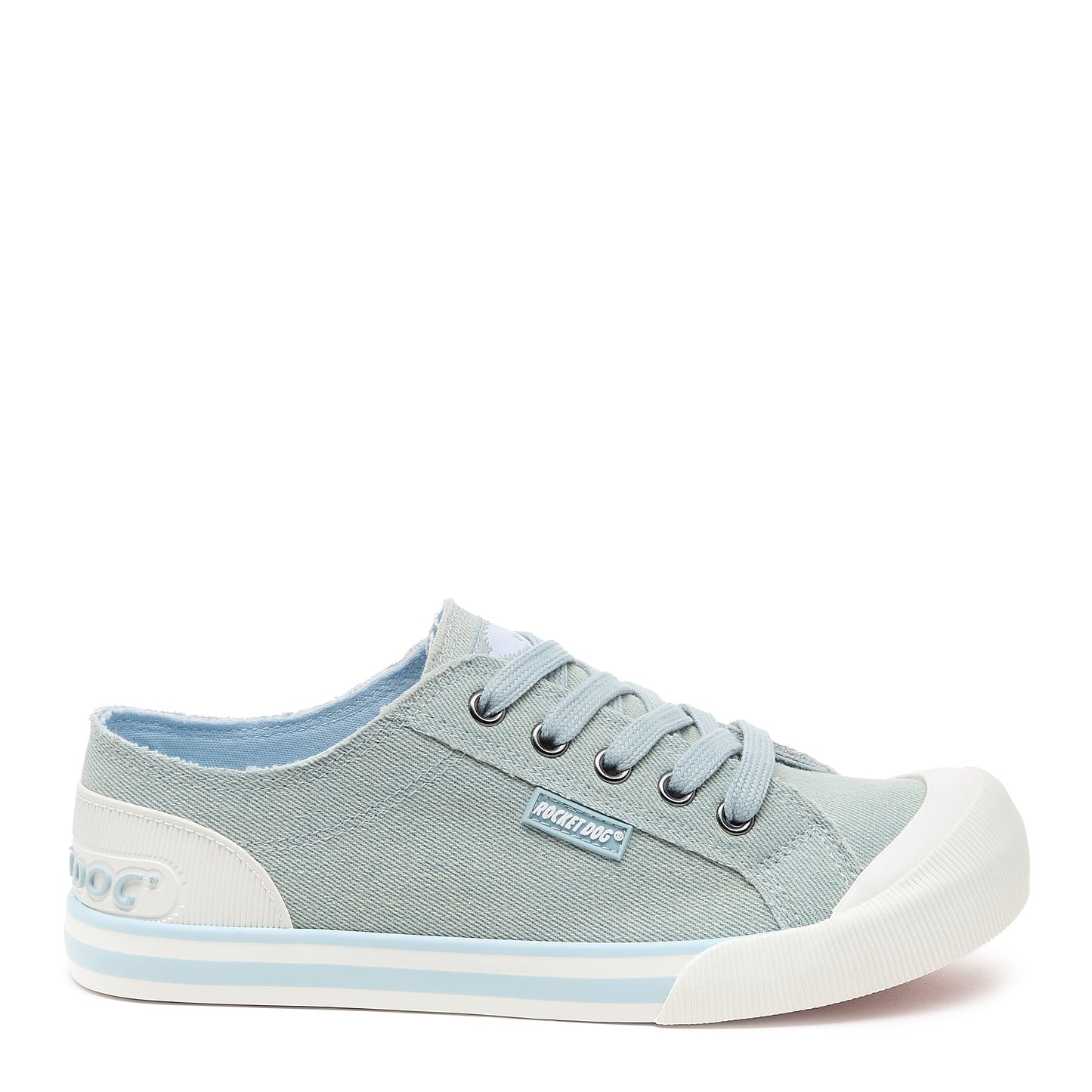 Jazzin Light Blue Denim Trainers