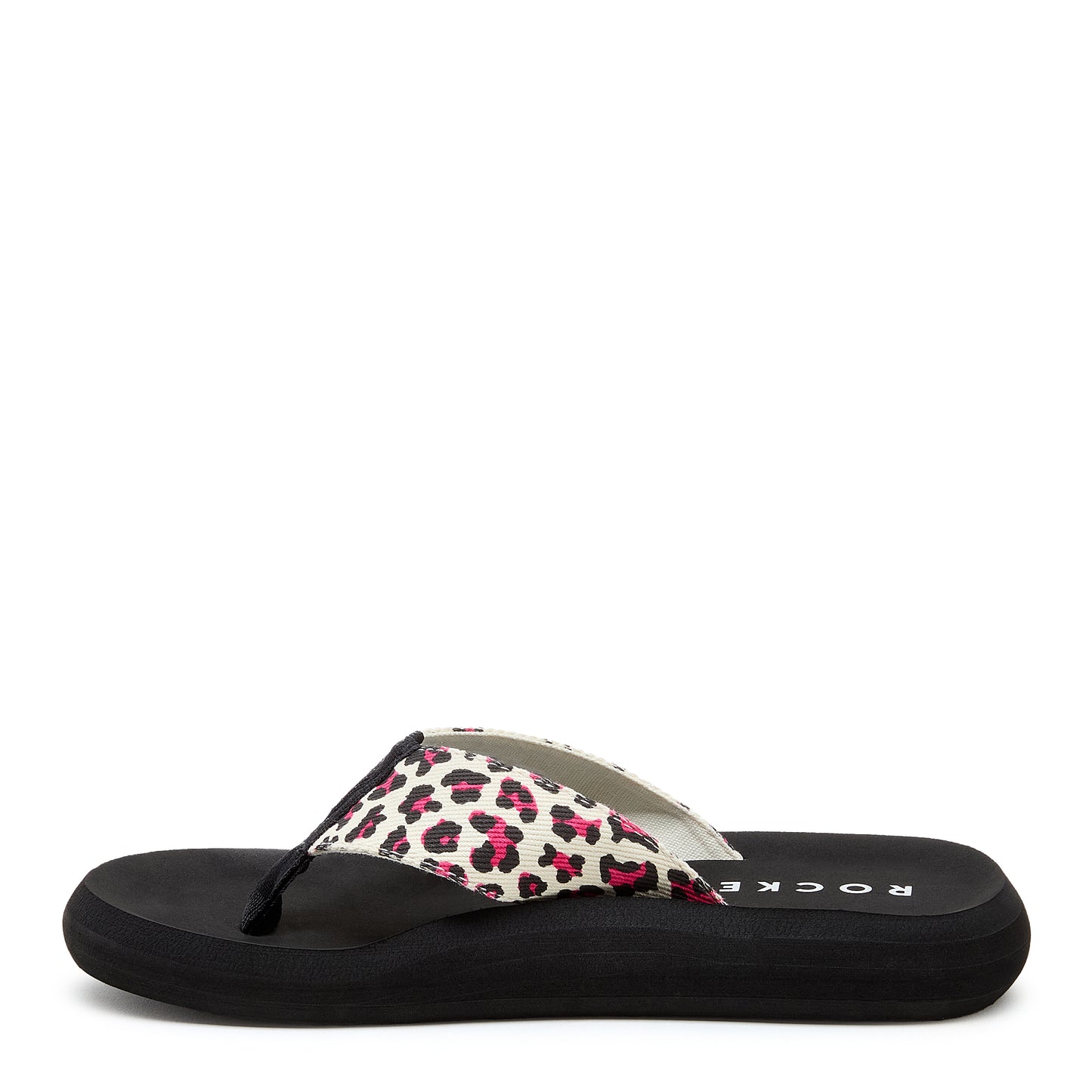 Spotlight Pink Leopard Print Flip-Flops