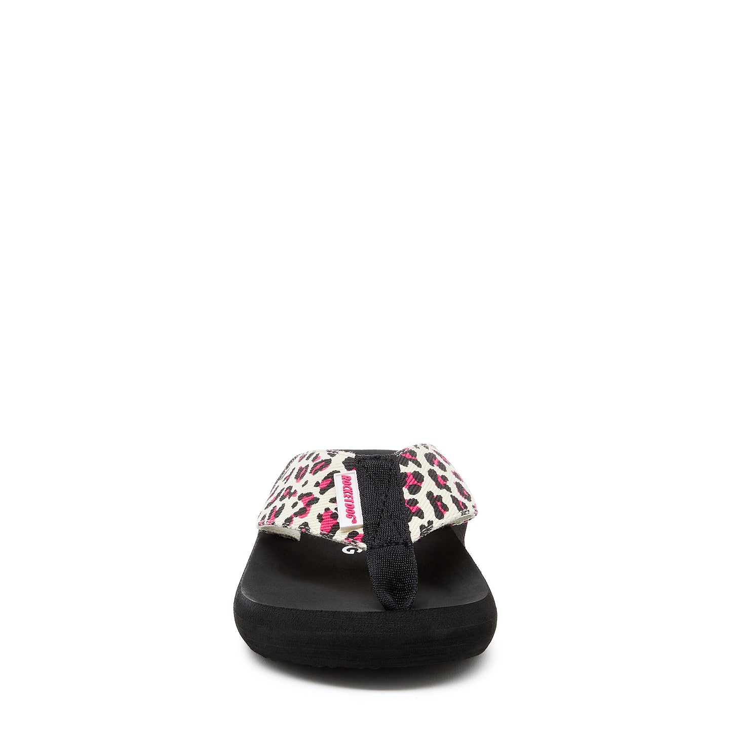 Spotlight Pink Leopard Print Flip-Flops