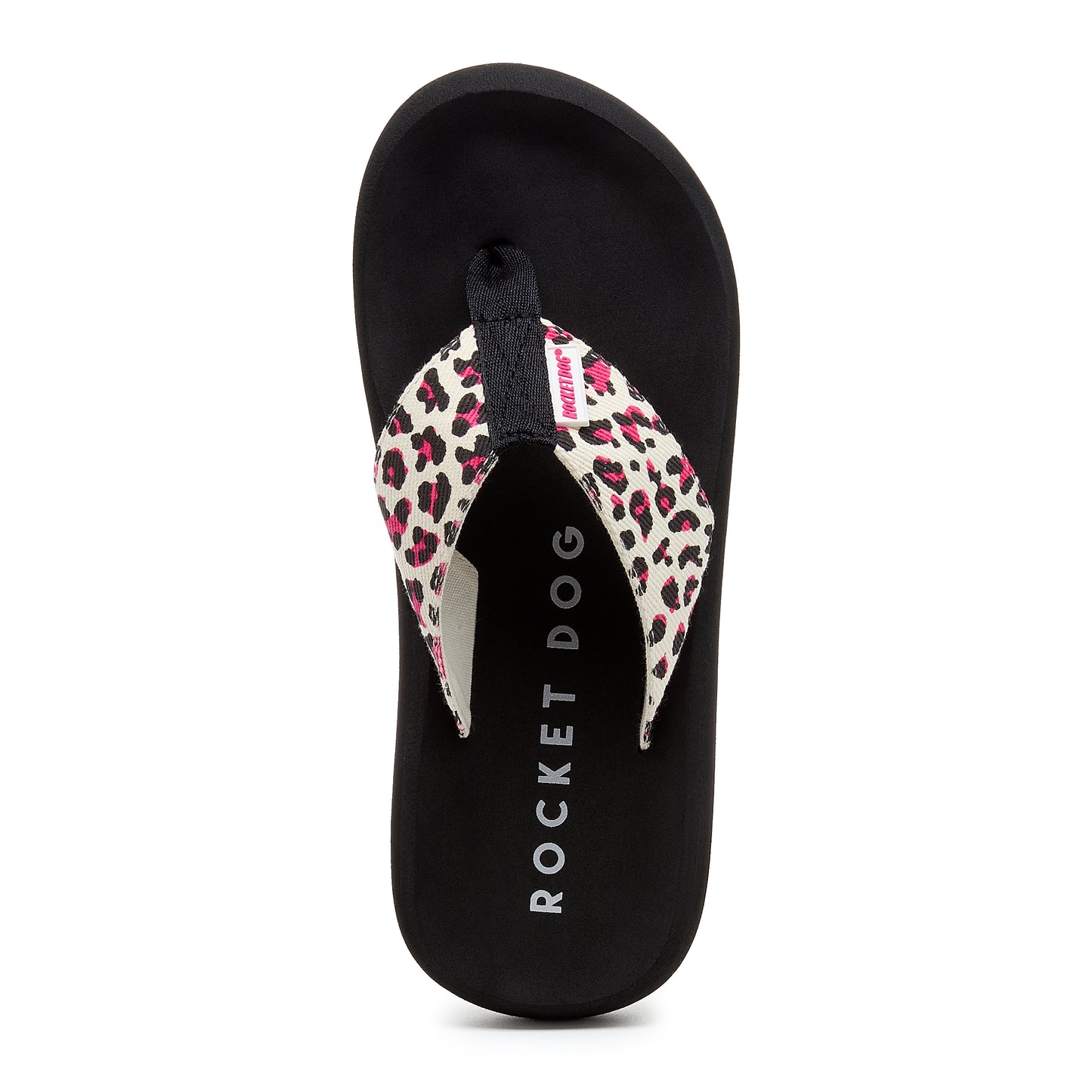 Spotlight Pink Leopard Print Flip-Flops