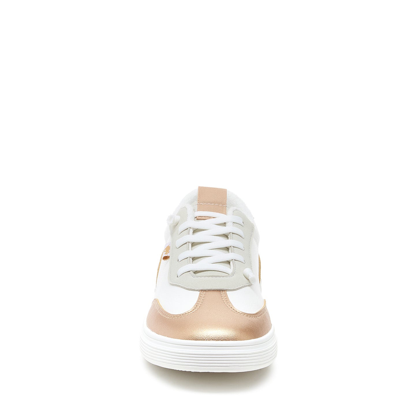 Zap Gold Colour Block Slip-On Trainers