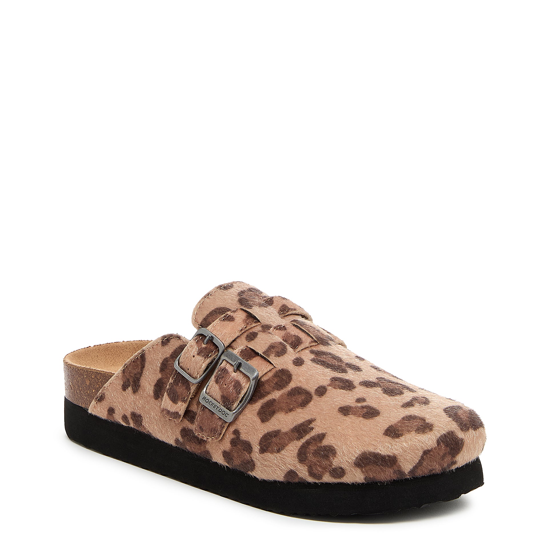 Abel Plus Tan Leopard Clogs