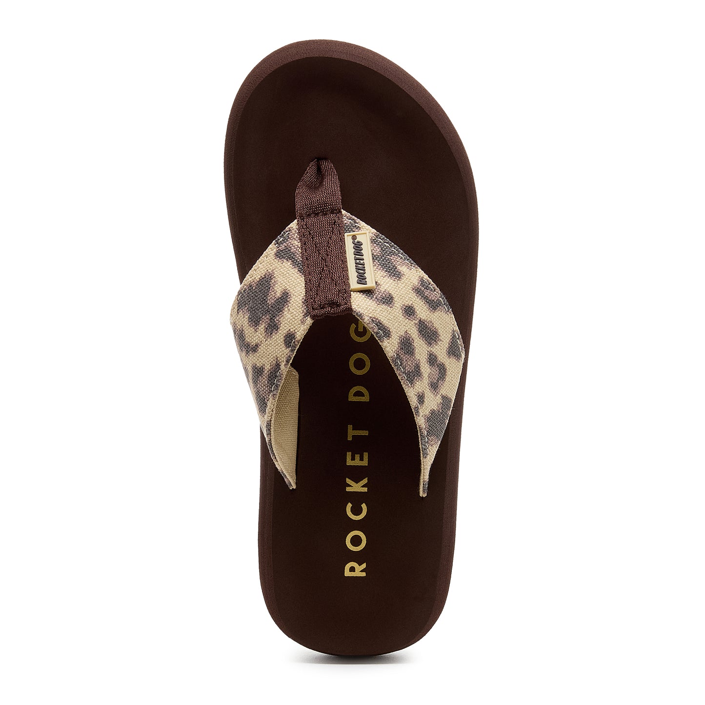 Adios Brown Leopard Print Flip-Flops