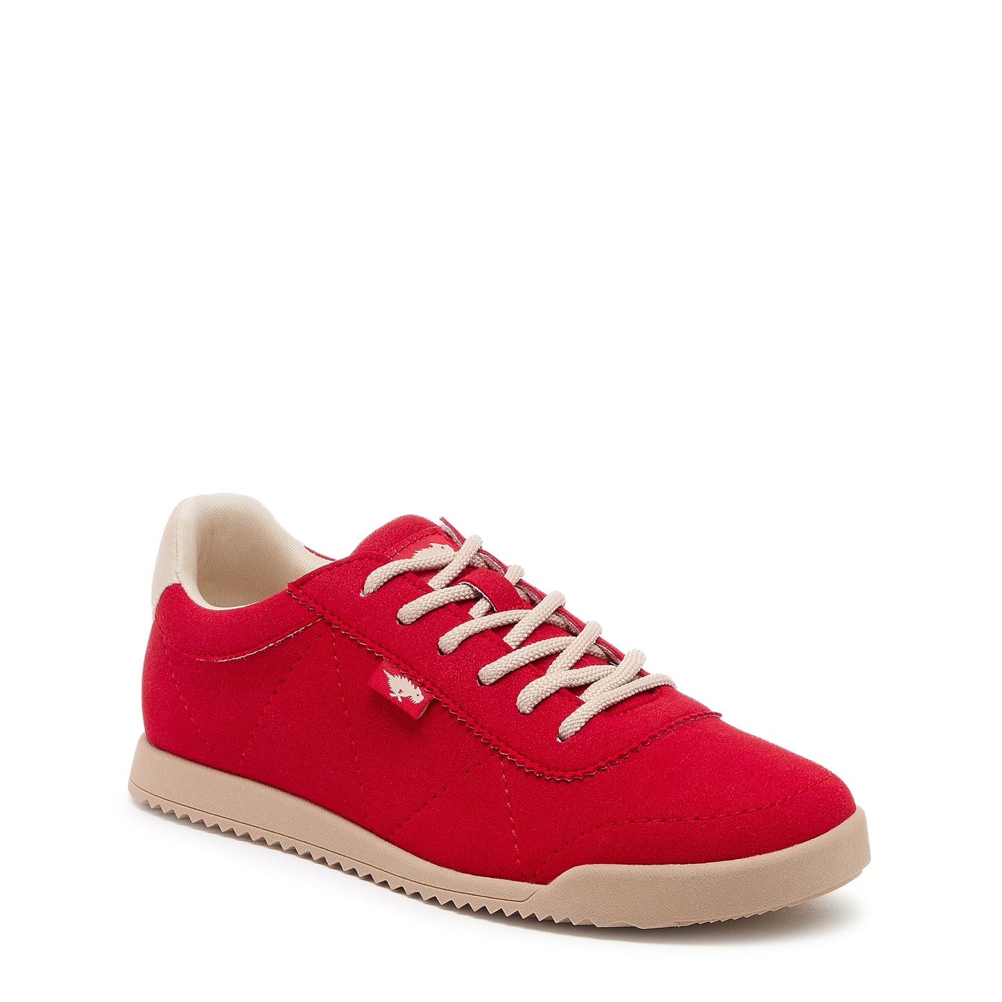 Bertie Red/Grey Slip-On Trainers