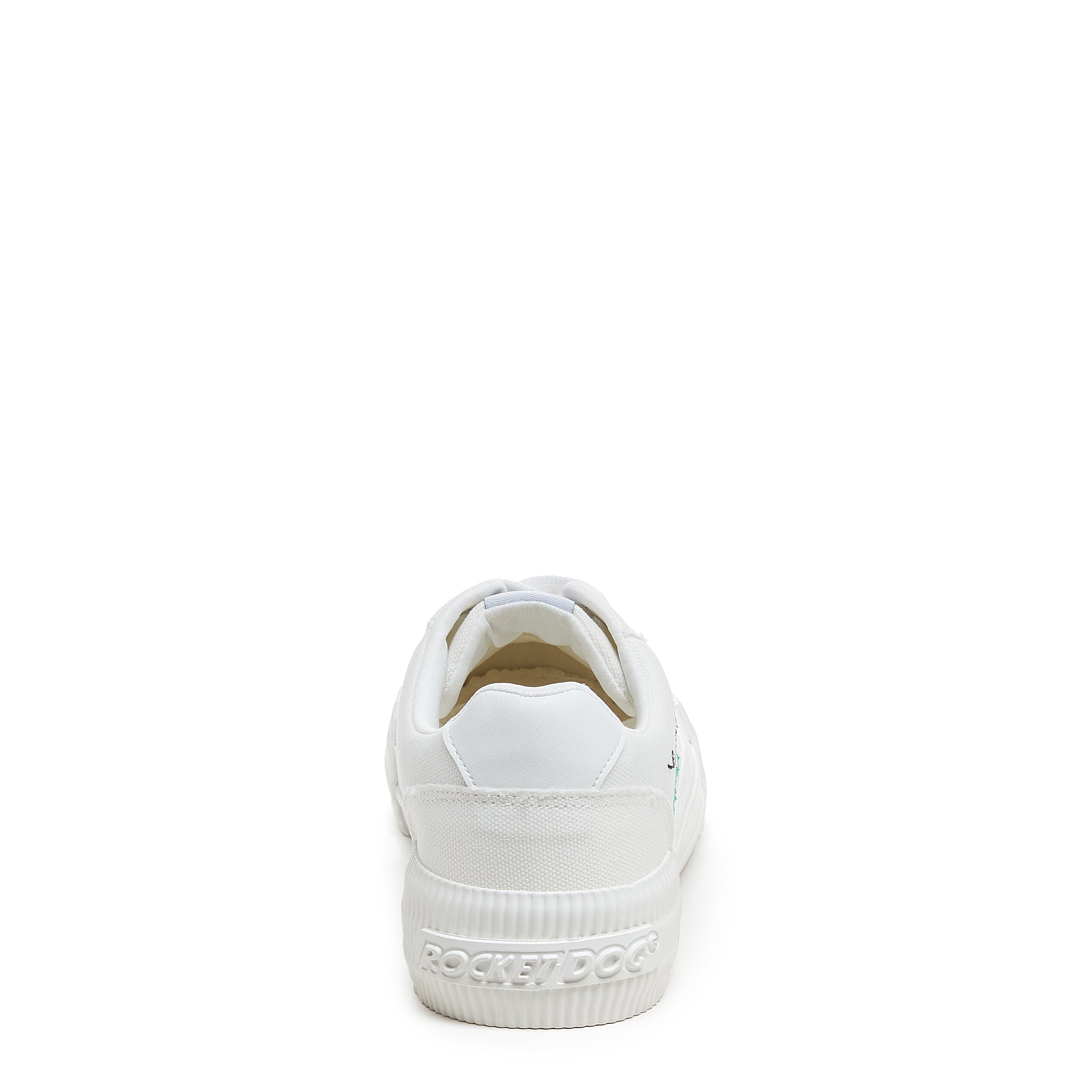 White sneakers with floral hot sale embroidery