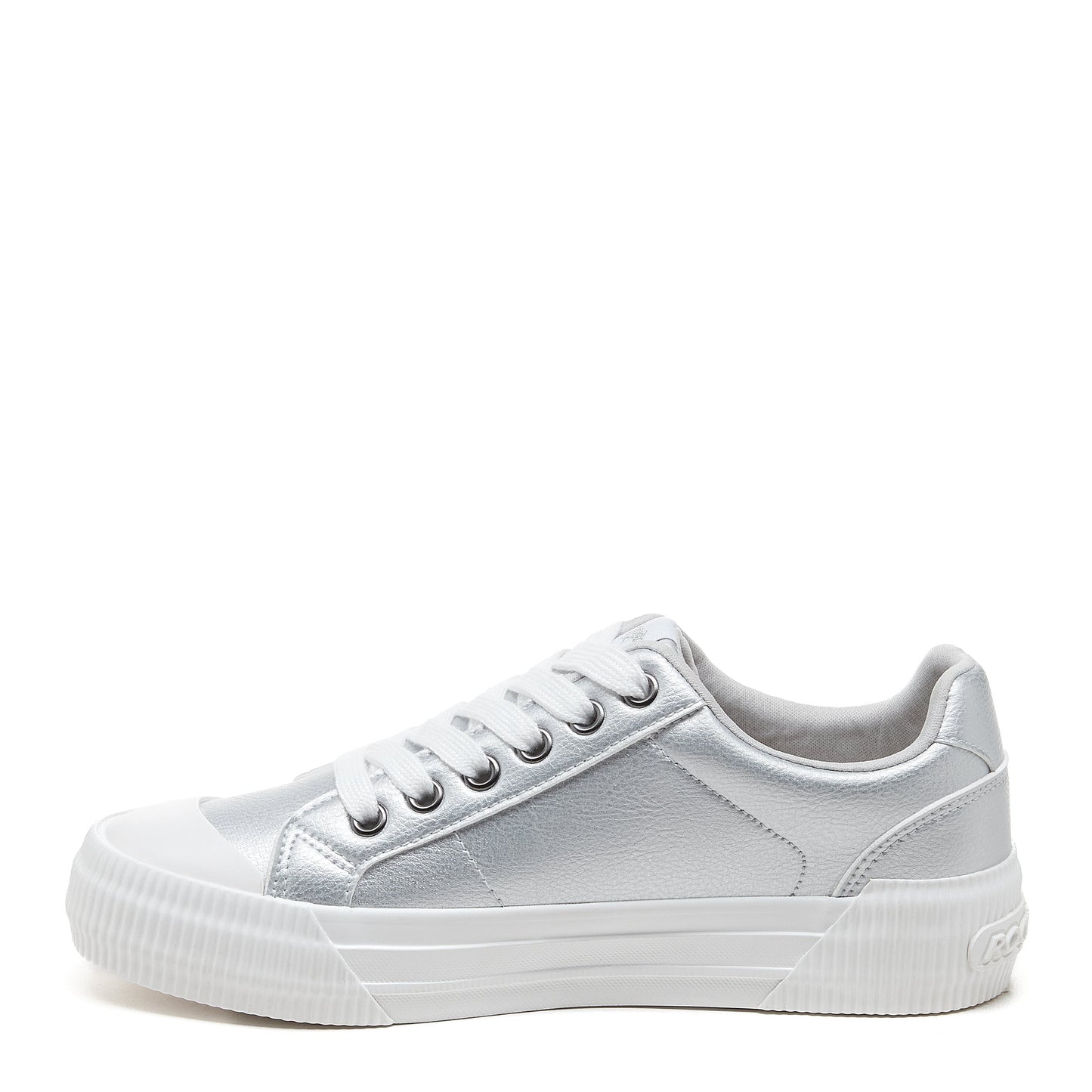 Cheery Metallic Silver Trainers