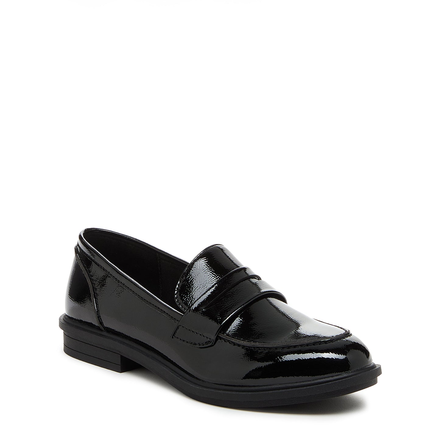 Gabby Black Patent Loafer Shoes