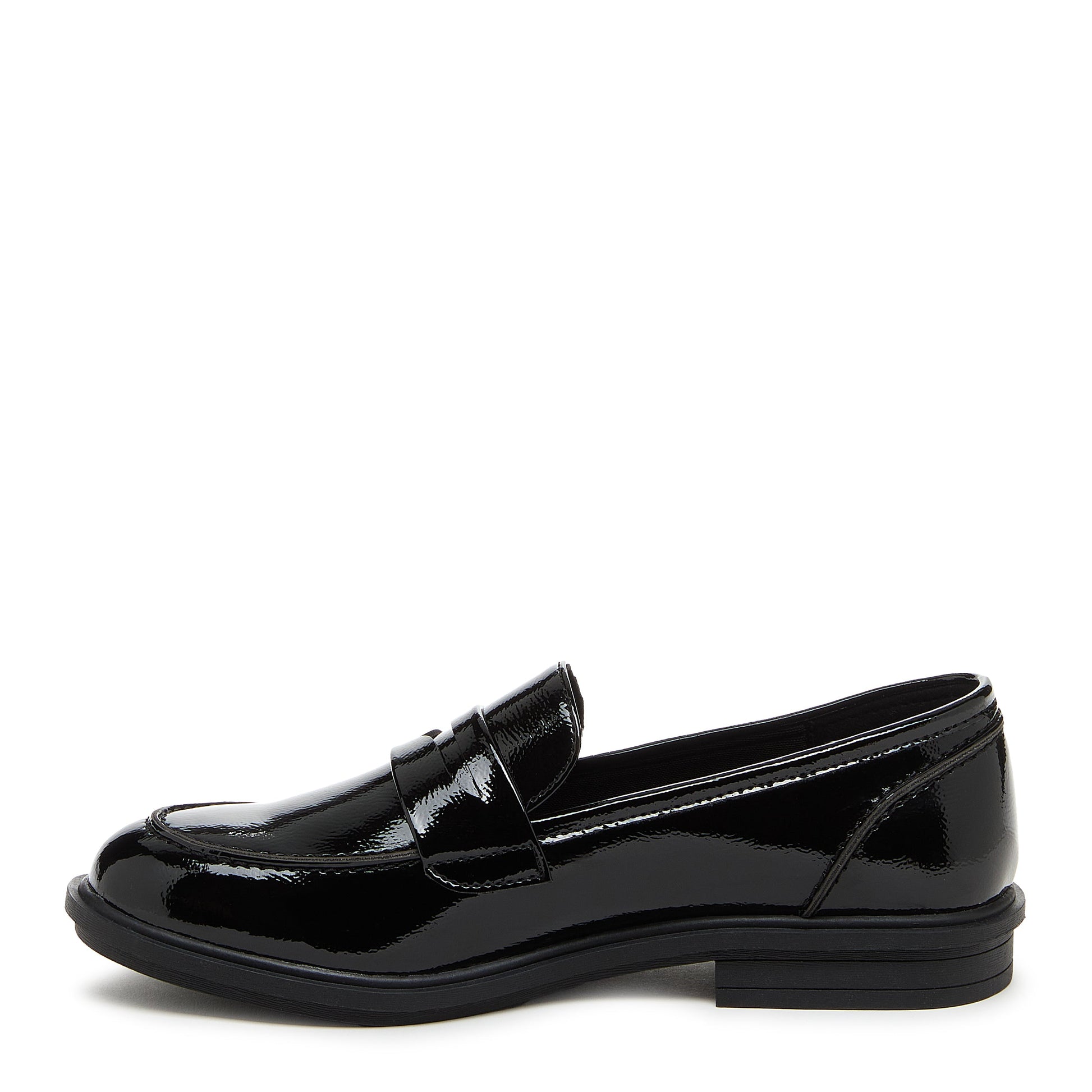 Gabby Black Patent Loafer Shoes