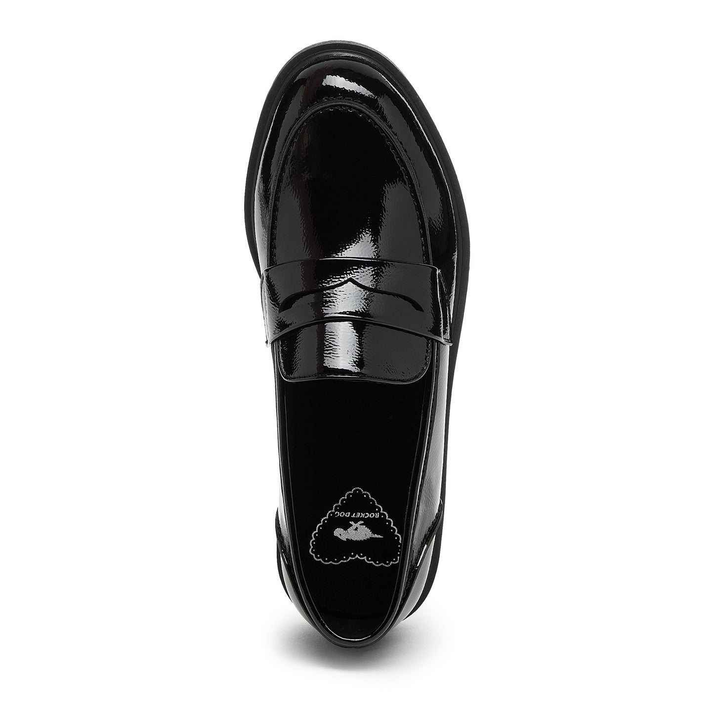 Gabby Black Patent Loafer Shoes