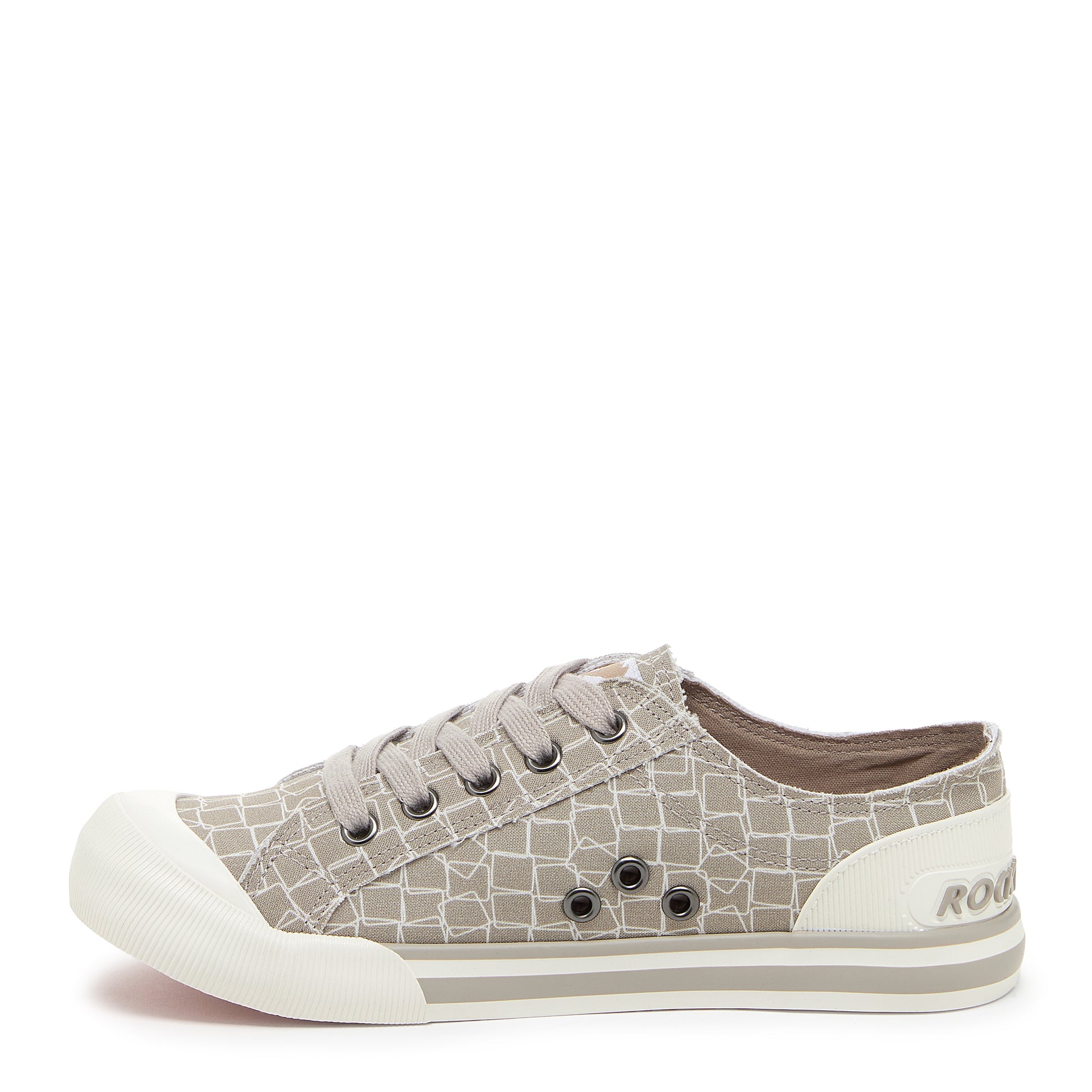 Jazzin Grey Geometric Trainers