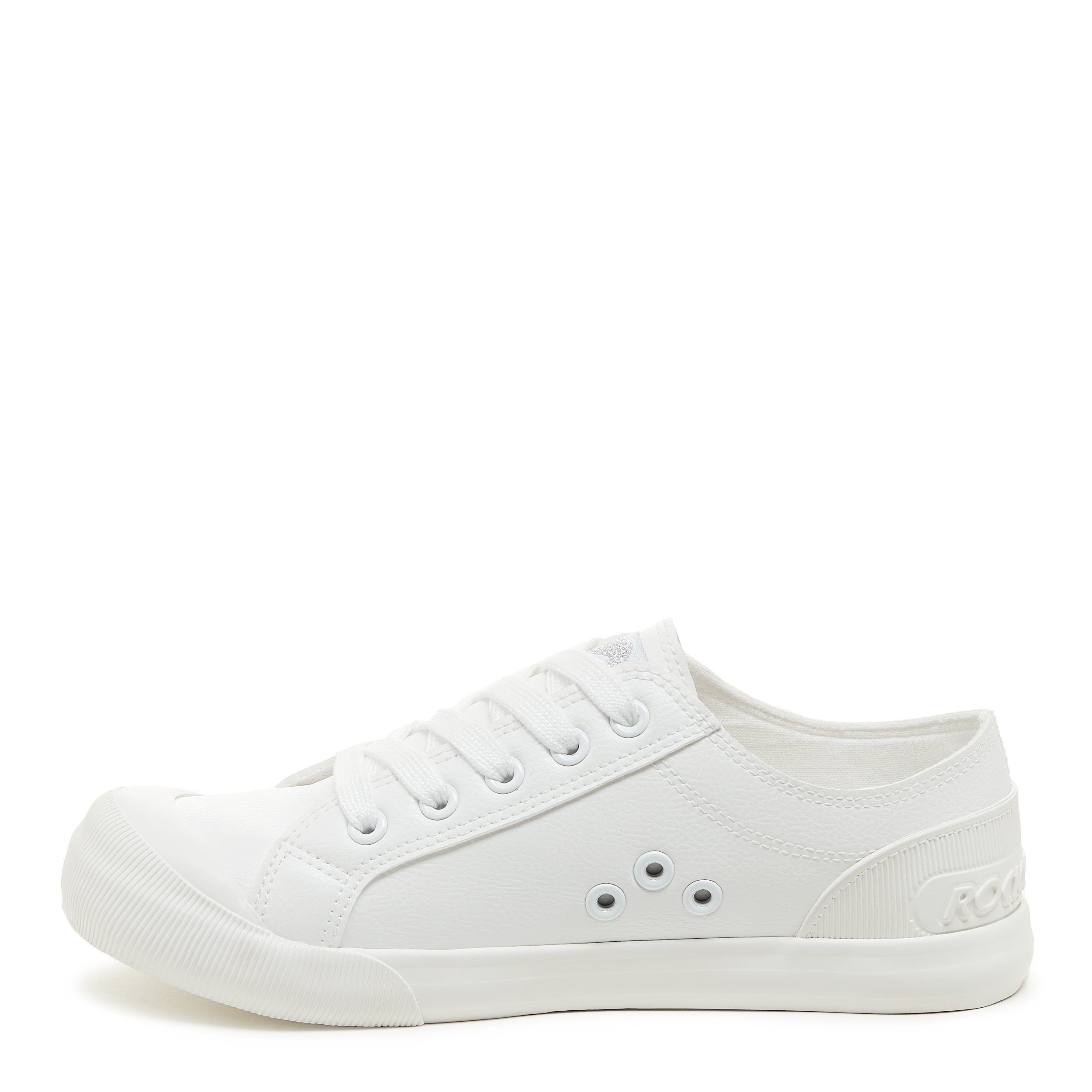 Jazzin Sport All White Trainers Rocket Dog UK