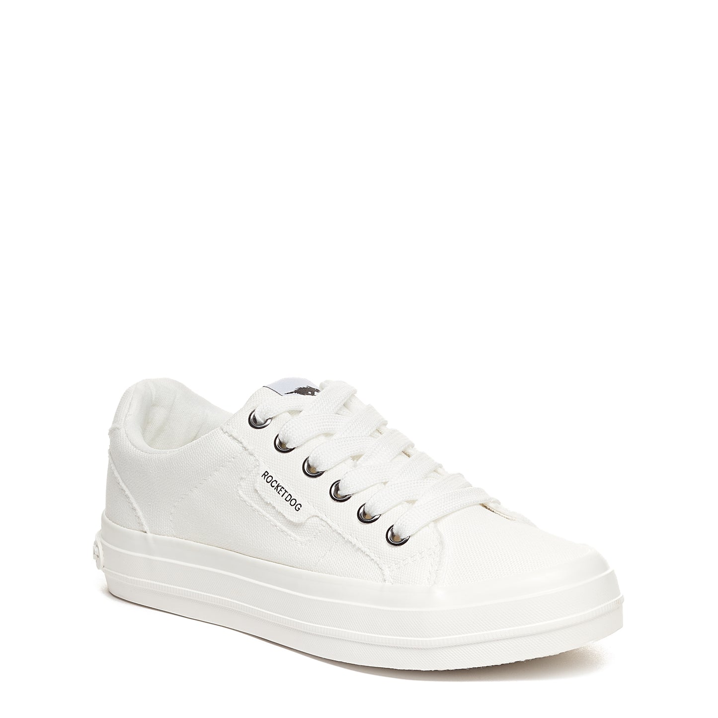 Cecilia White Canvas Trainer