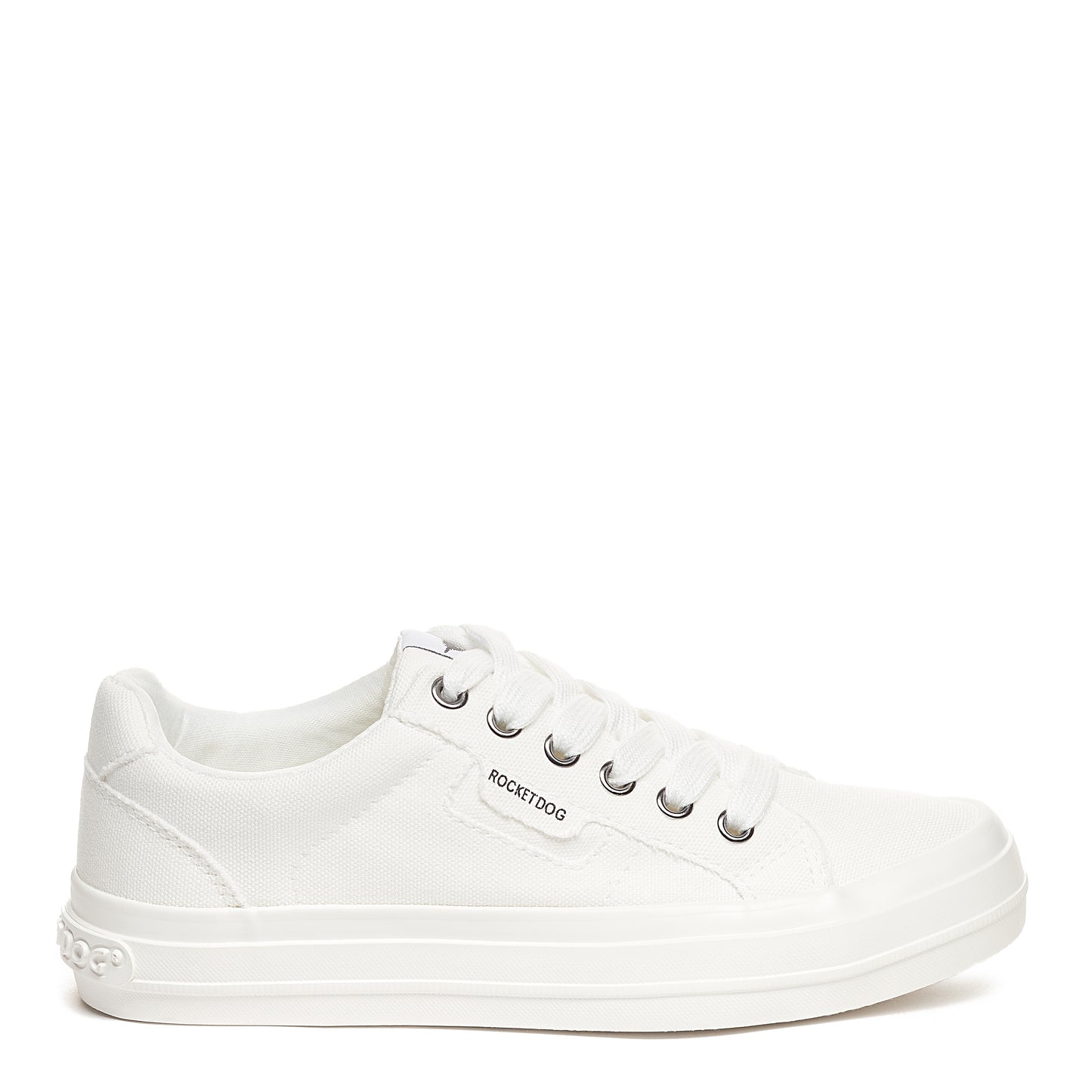 Cecilia White Canvas Trainer