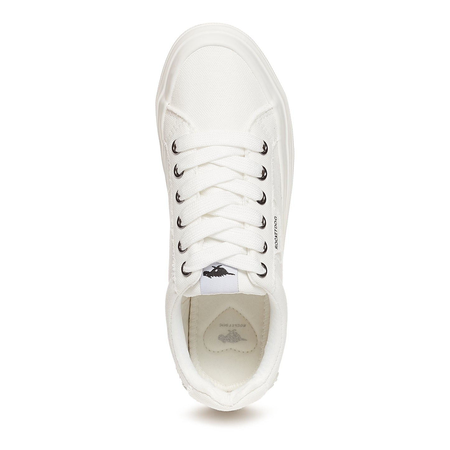 Cecilia White Canvas Trainer