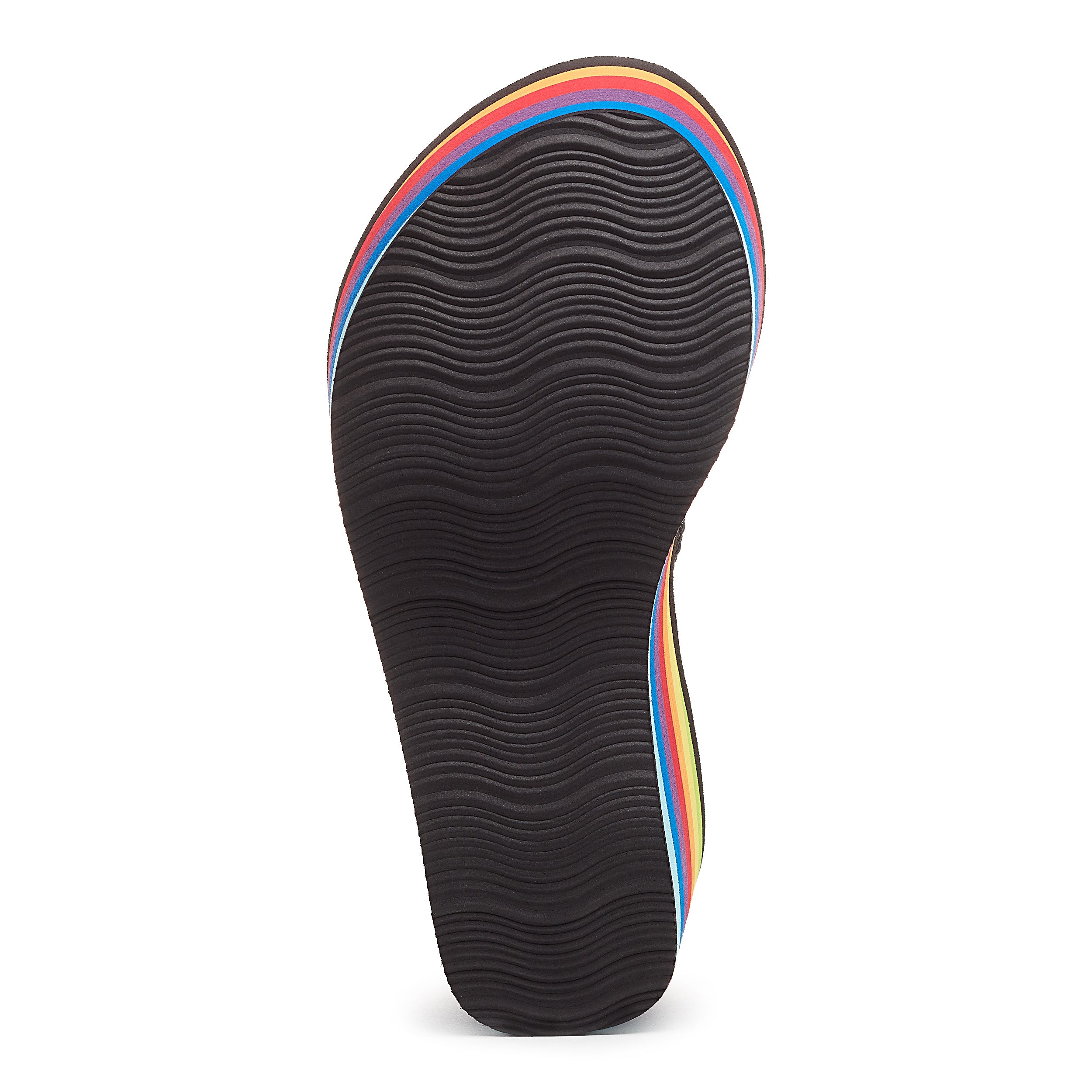 Rainbow nike flip flops best sale