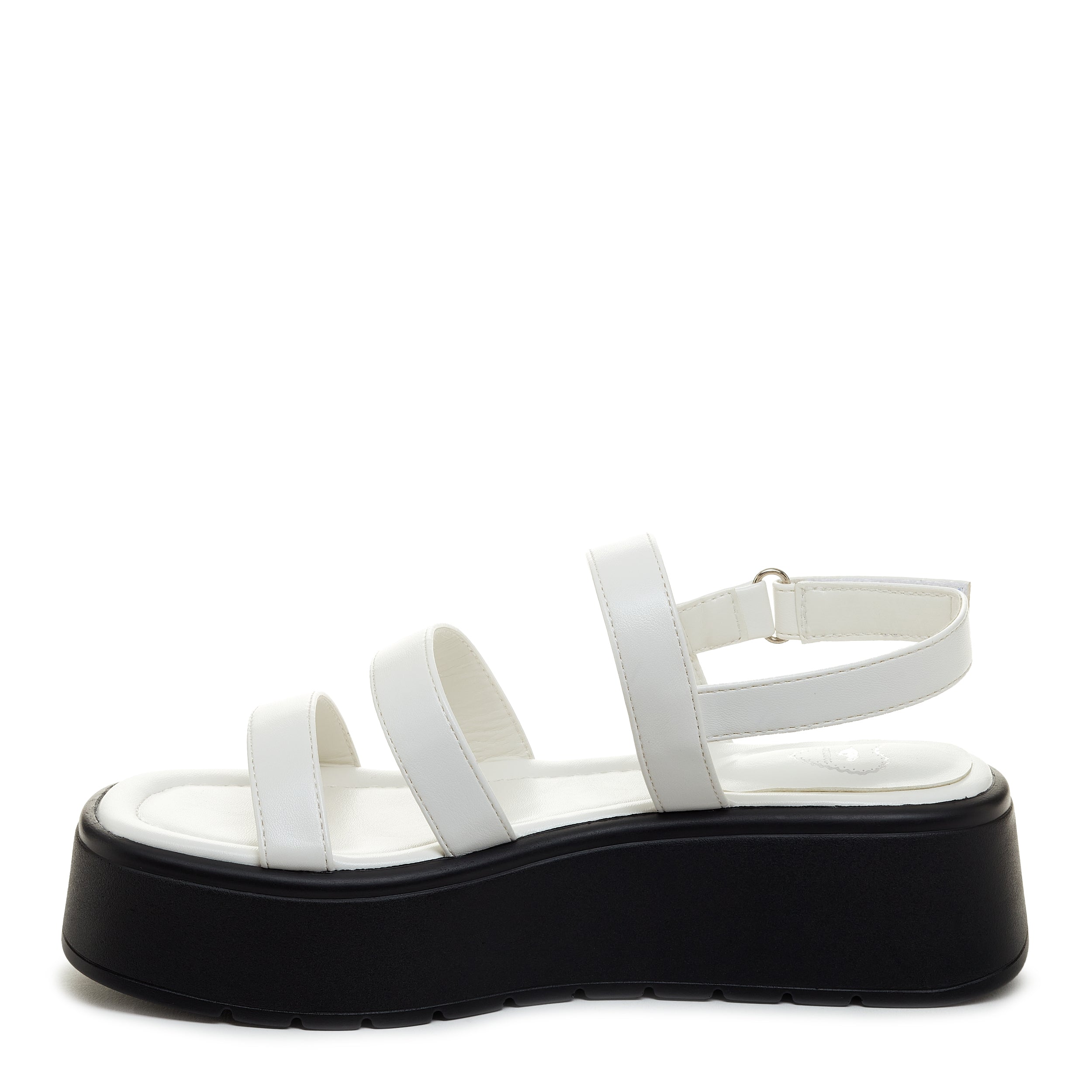 Platform best sale sandals white