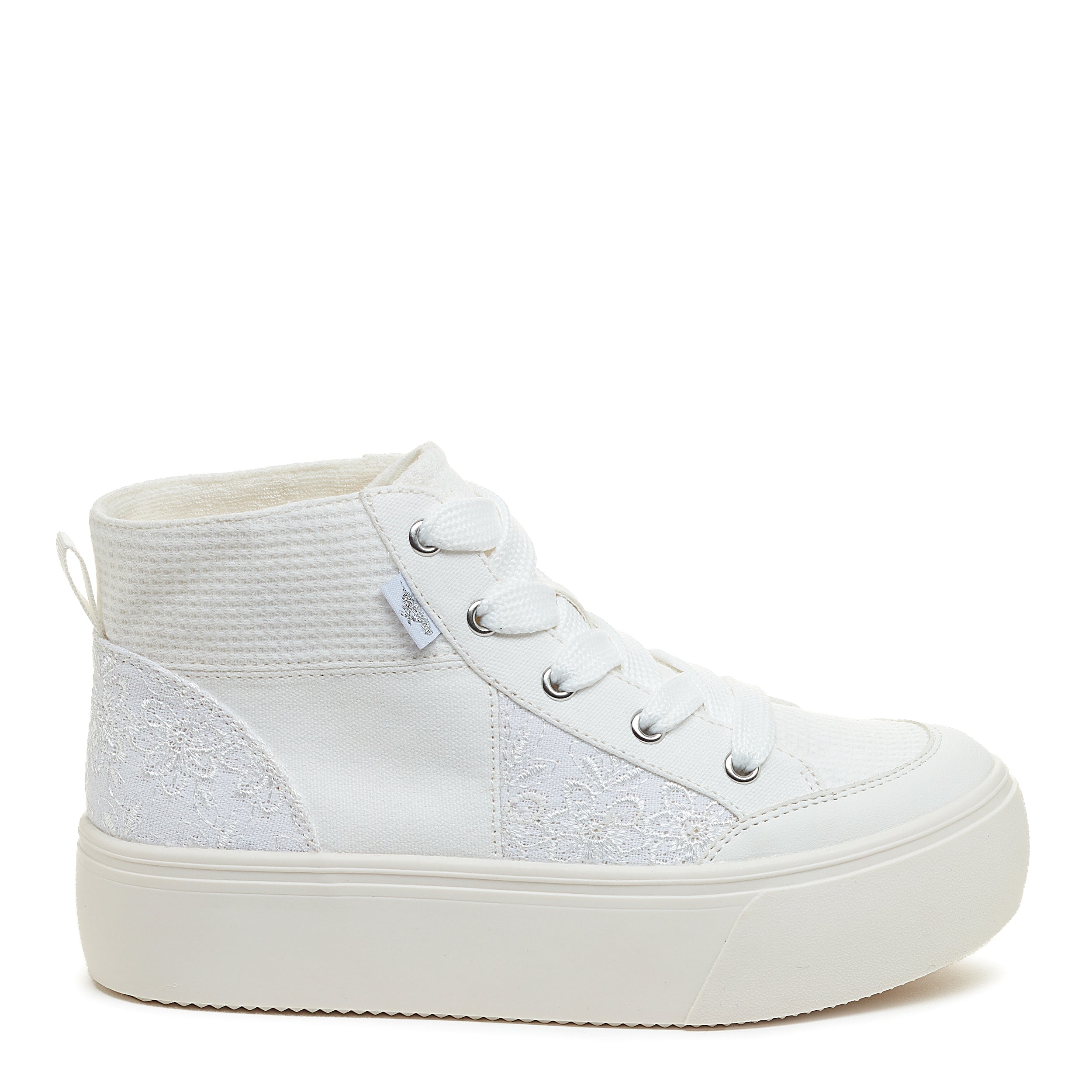 White high cheap sole sneakers