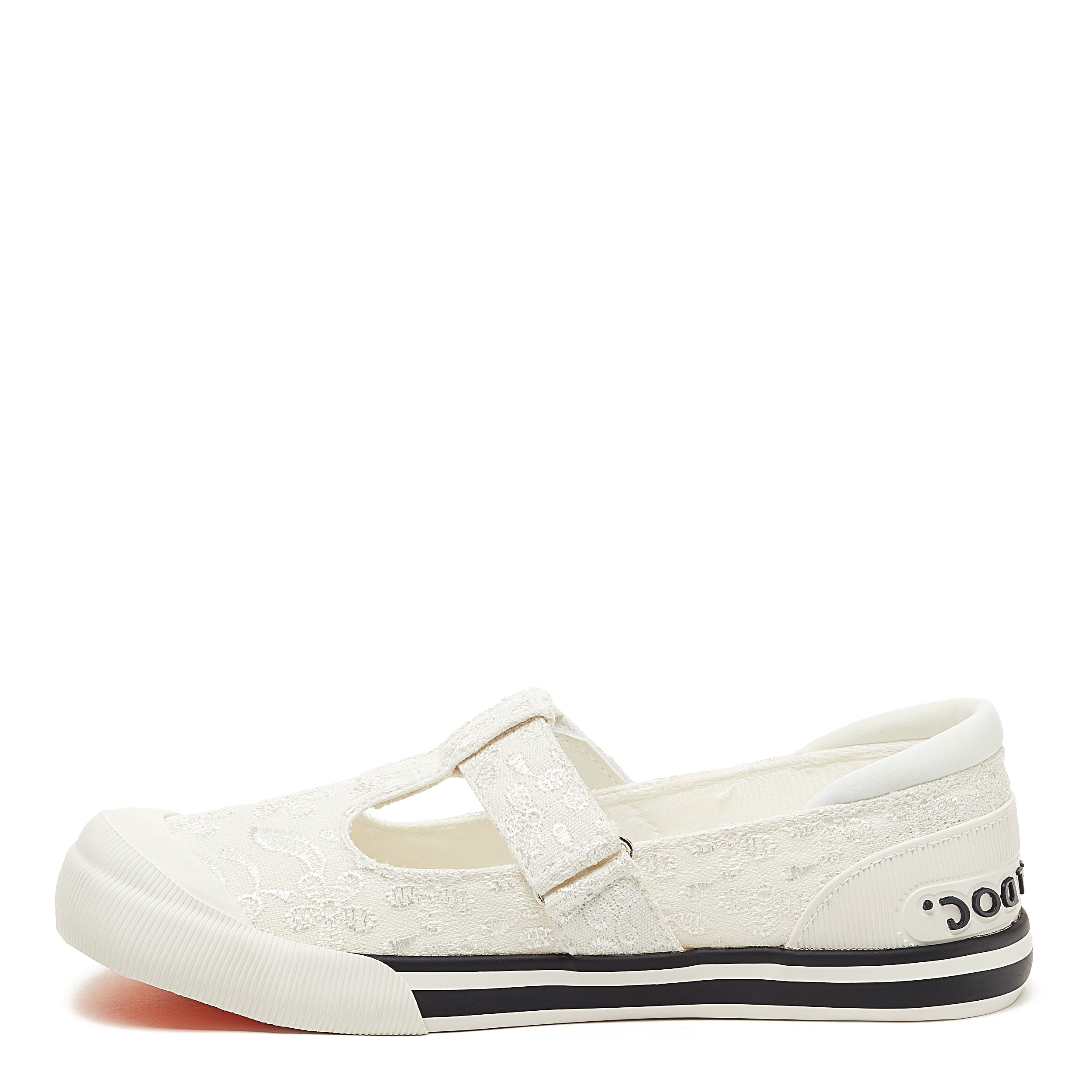 Rocket Dog | Jazzin J-Bar White Eyelet Trainer – Rocket Dog UK