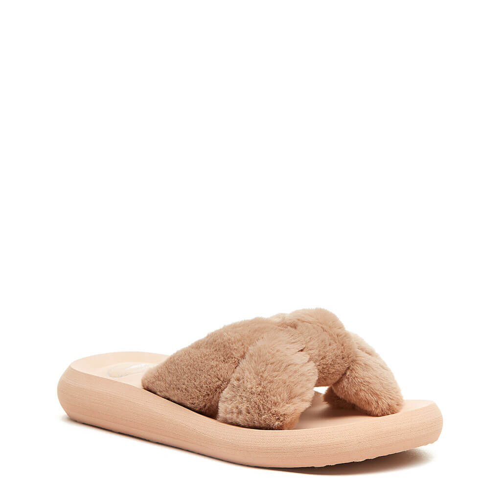 Furry flip best sale flop slippers uk