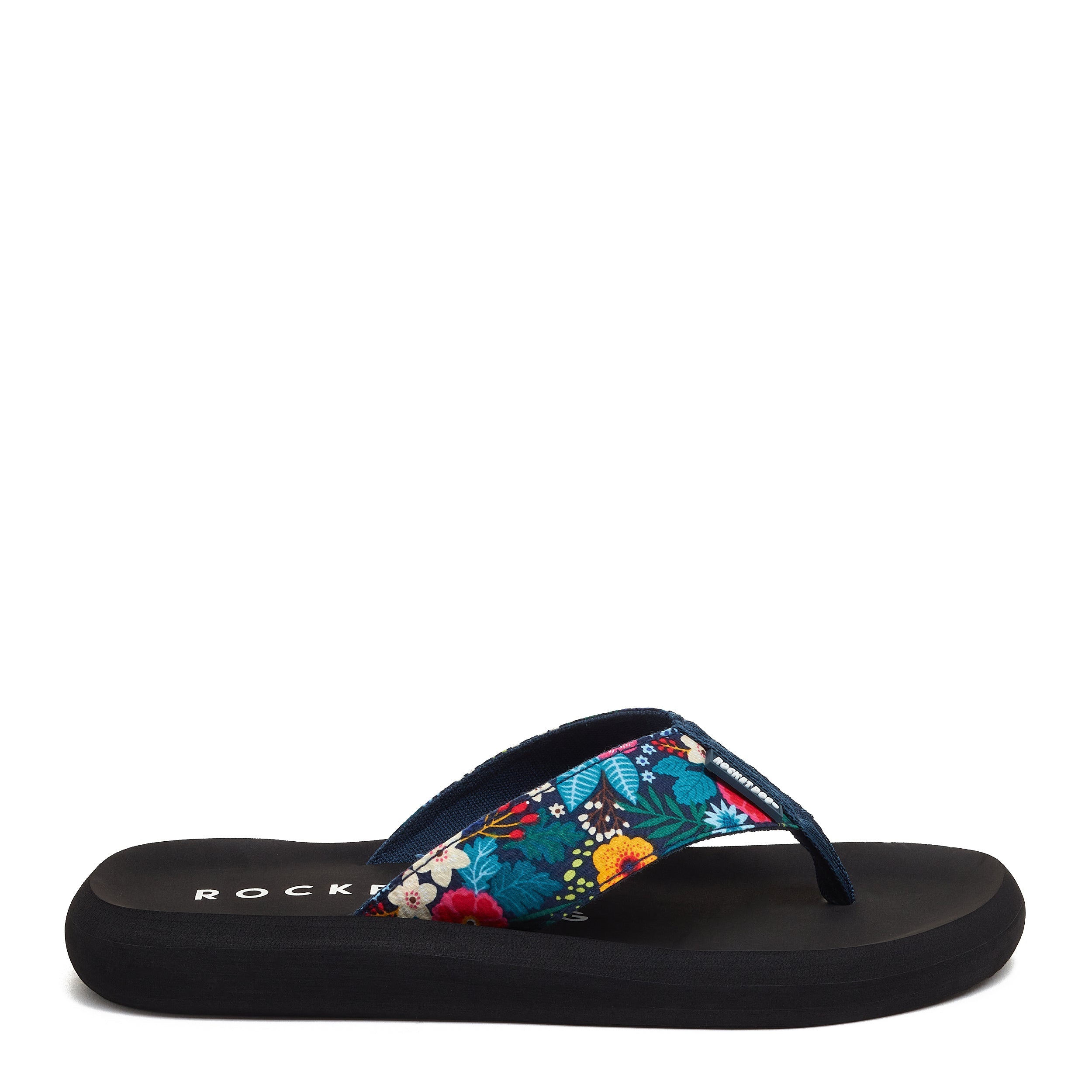 Ladies Slip On Style Diamante Flip Flops / Sandals - Absolute Footwear