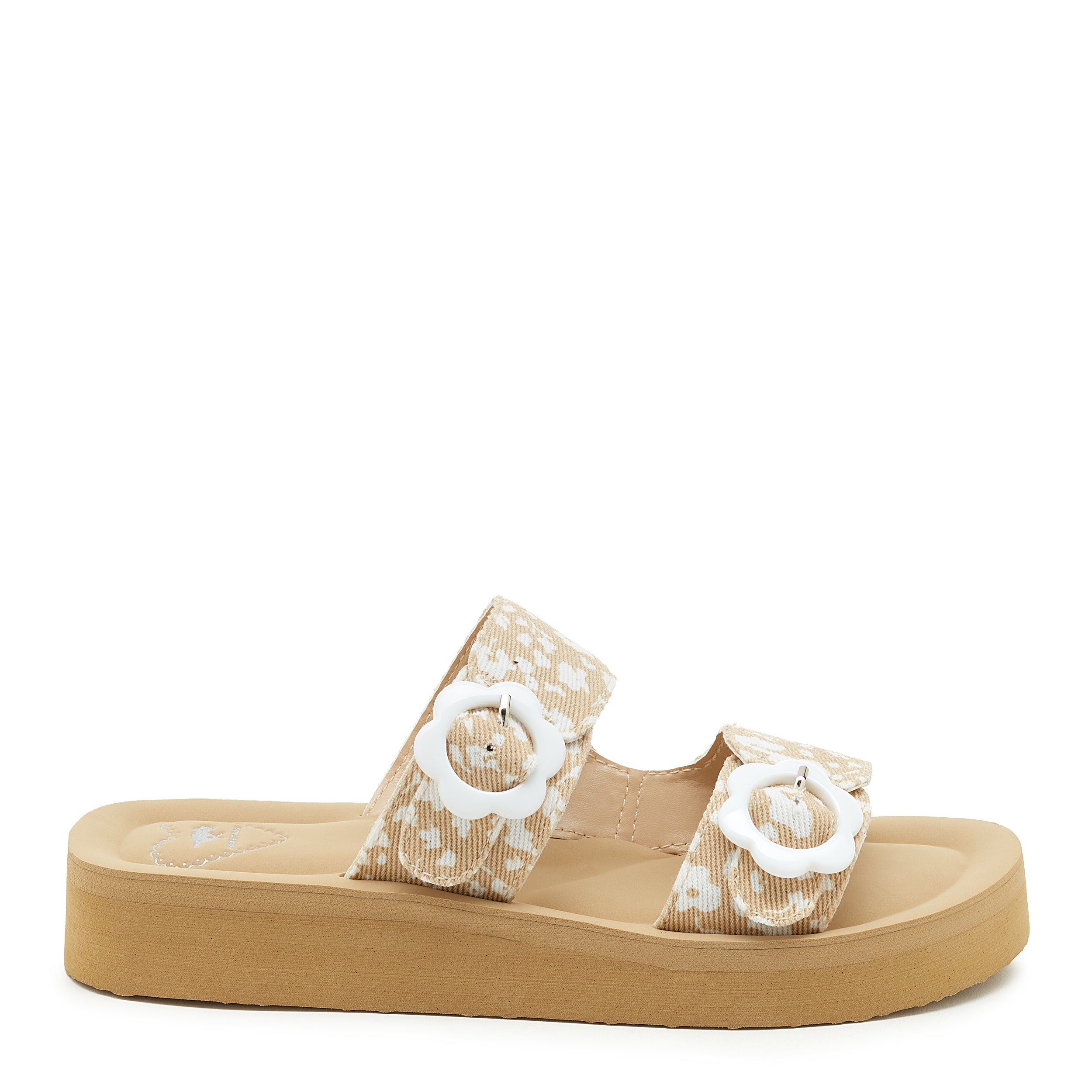 Natural deals platform sandals