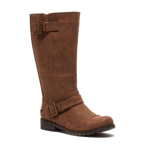 Berry Brown Biker Boot | Free Shipping Over £40 | Easy 30 Day Returns ...