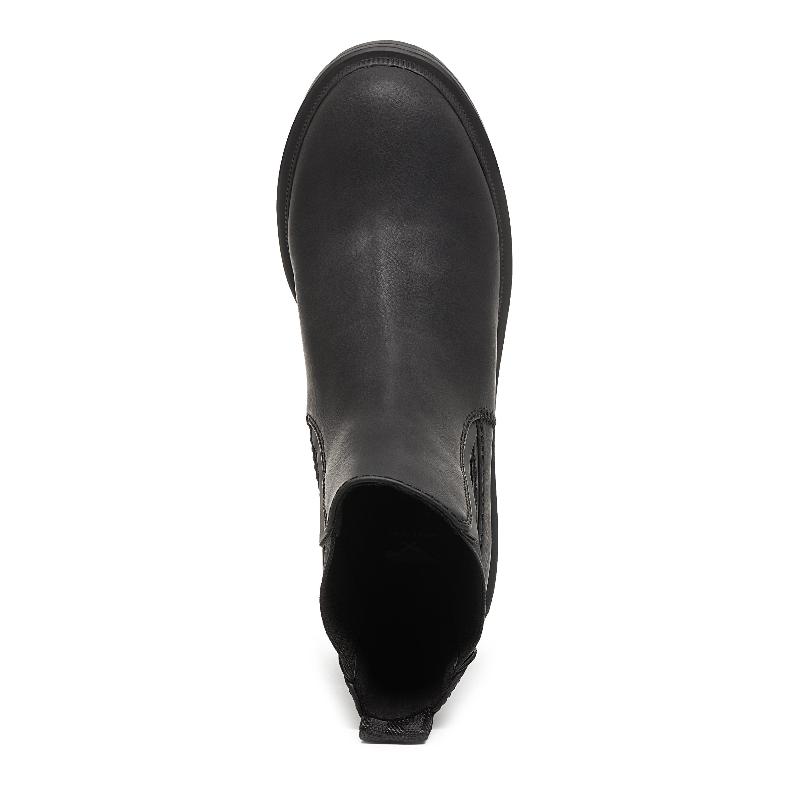 Slip on hot sale black booties